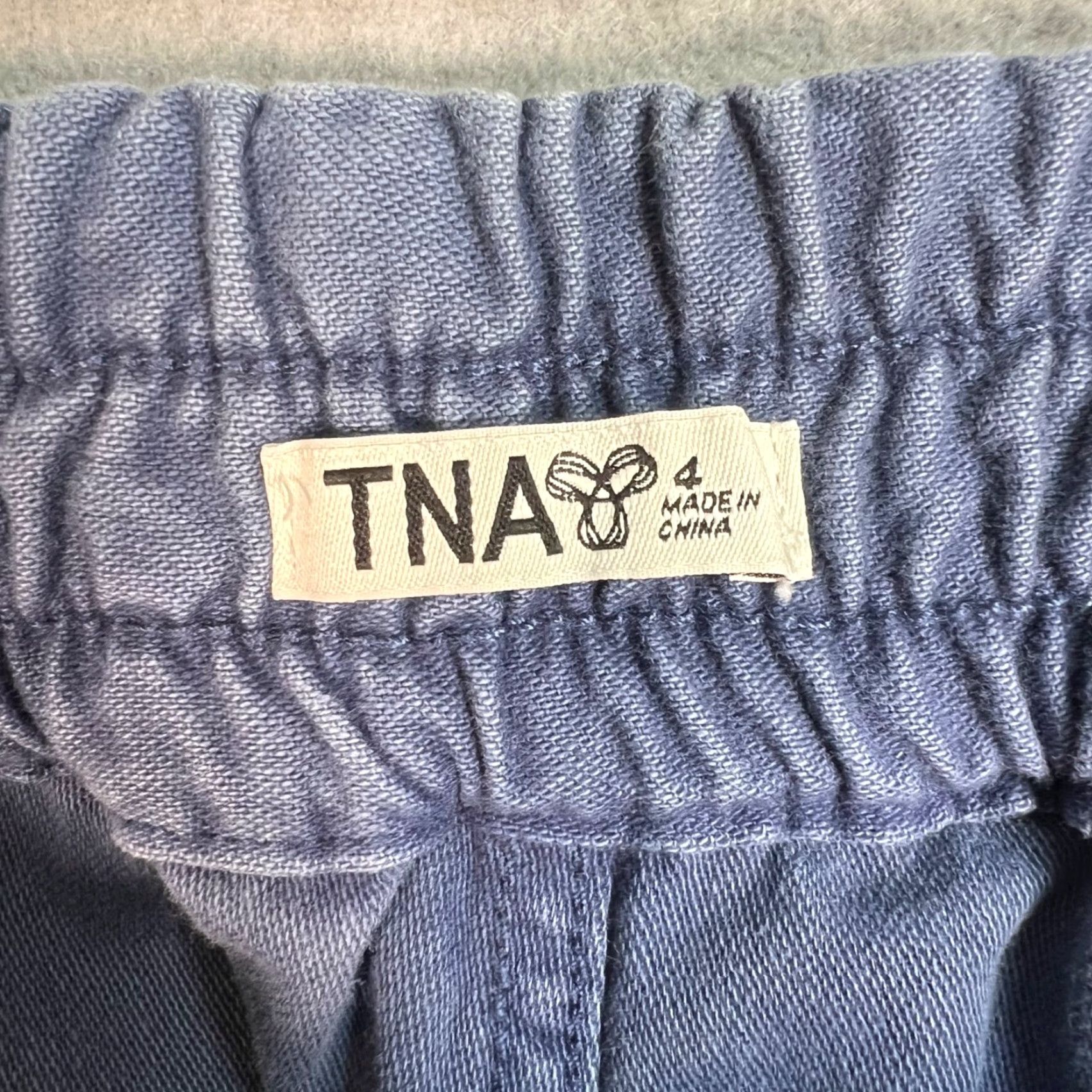 TNA VINTAGE Aritzia Tna Jogger Pants Womens Adult Size 4 Blue Cotton Elastic Waistband Size 27" / US 4 / IT 40 - 3 Thumbnail