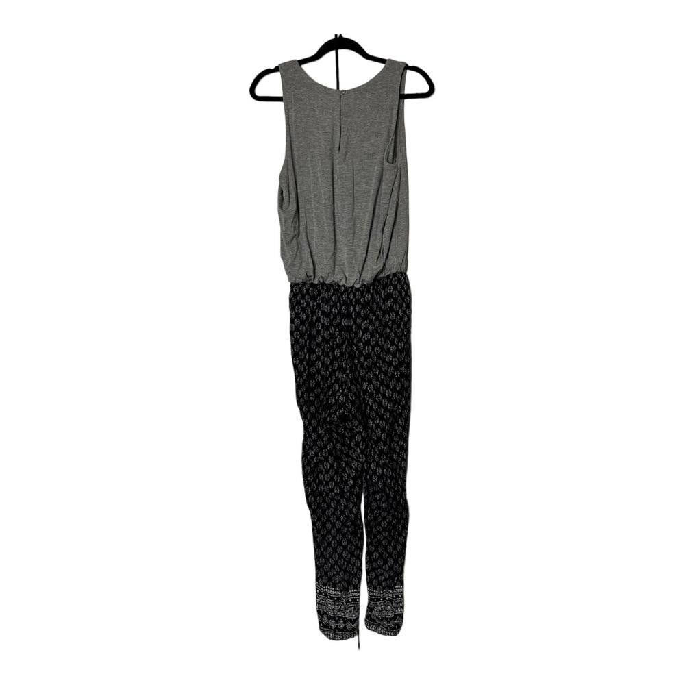 Designer Anthropologie l Hei Hei Rhodes Gray Navy Jumpsuit Medium Size 32" / US 10 / IT 46 - 3 Thumbnail