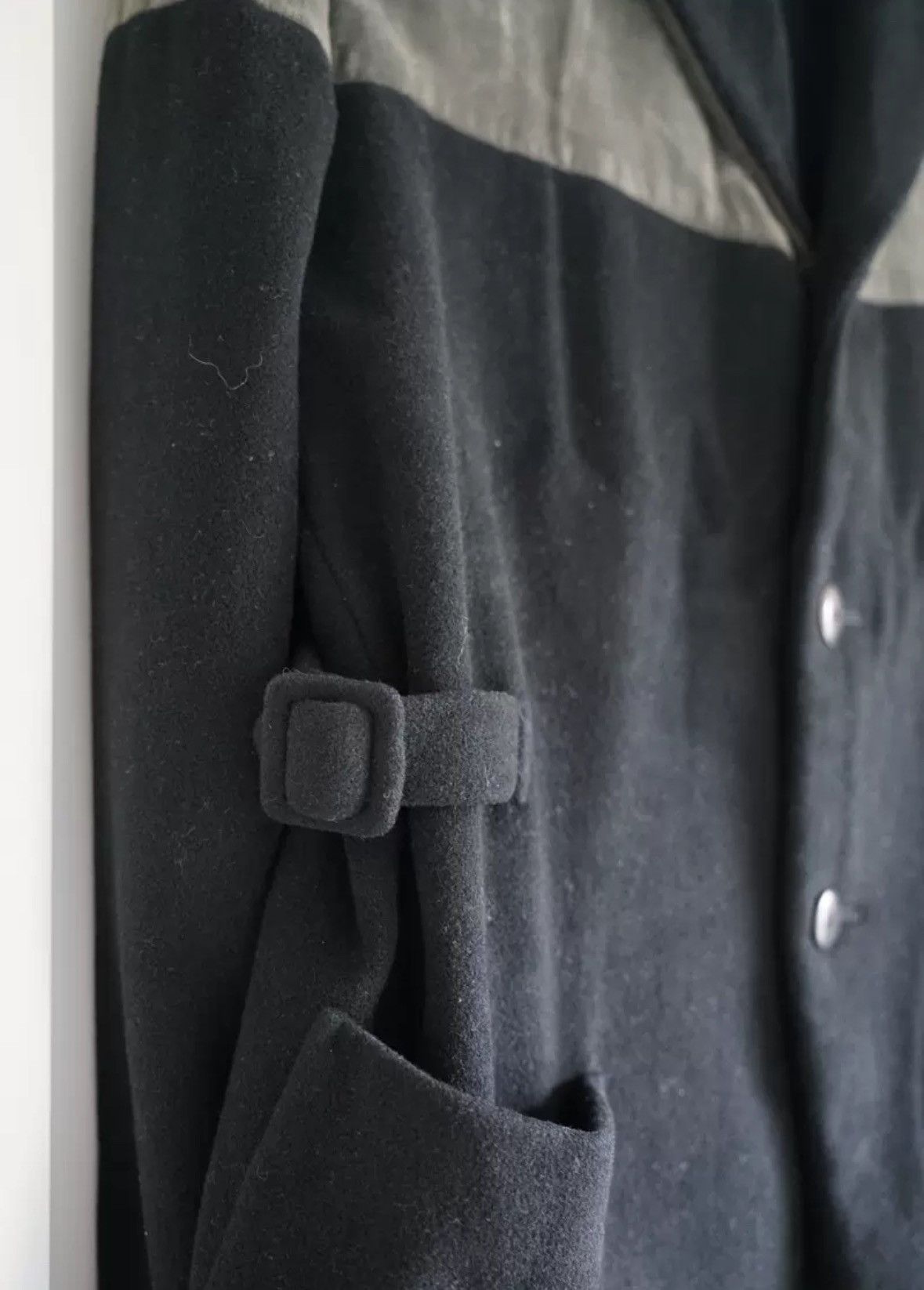 Yohji Yamamoto Yohji Yamamoto 88aw Moss Green Velvet Splicing Suit Size US M / EU 48-50 / 2 - 4 Thumbnail