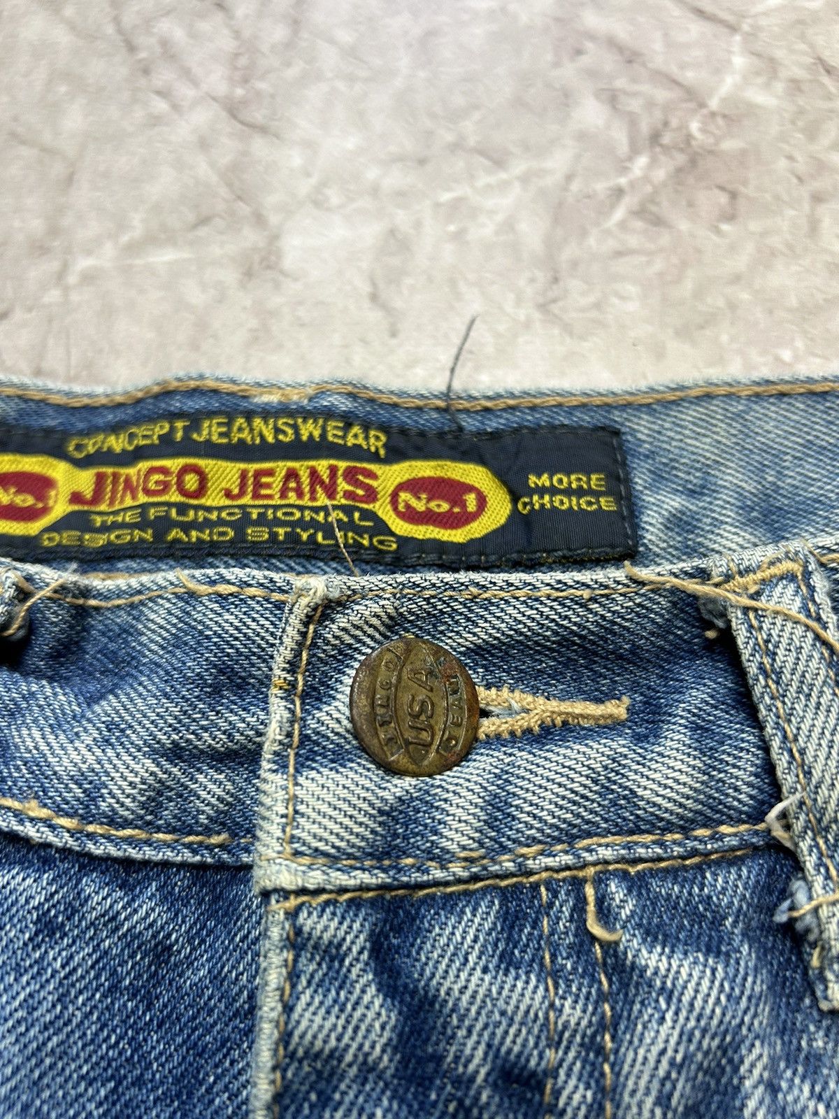 JNCO × Vintage JNCO Jean Denim Shorts Baggy Utility Carpenter Size US 34 / EU 50 - 12 Thumbnail