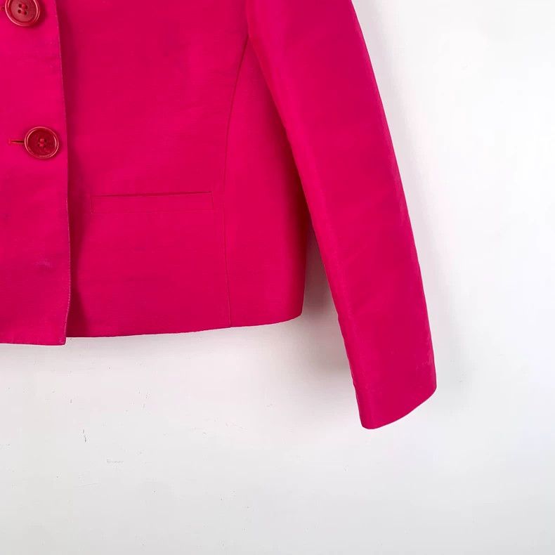 Prada Prada Pink round-neck single-breasted long-sleeved jacket Size M / US 6-8 / IT 42-44 - 4 Thumbnail
