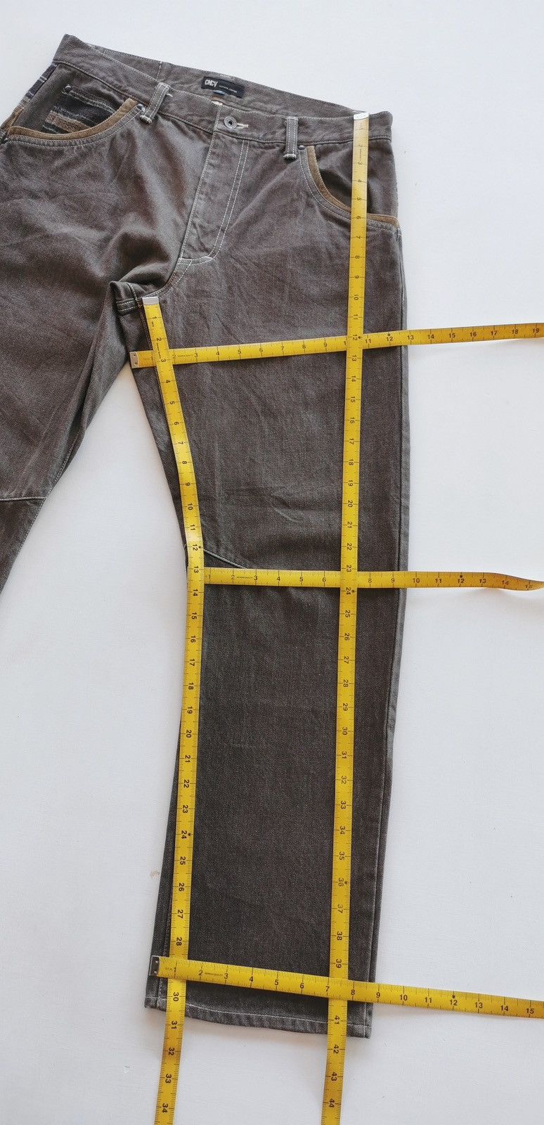 Kapital Concave Attempt Japan Brown Denim Jeans Size US 34 / EU 50 - 10 Thumbnail