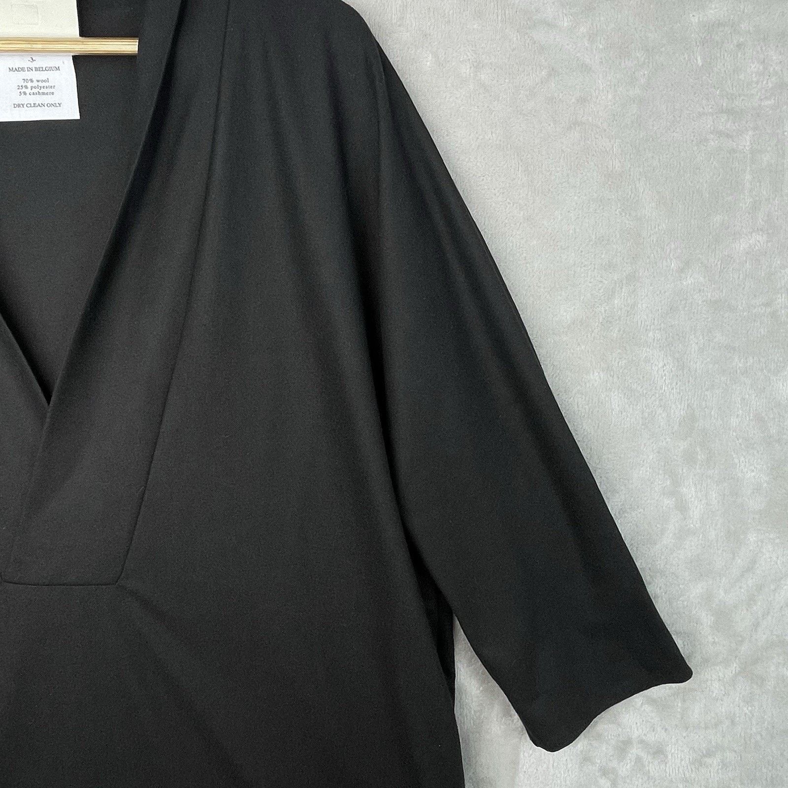 Stephan Schneider Stephan Schneider Clockwork Black Wool Cashmere Tunic Dress Size M / US 6-8 / IT 42-44 - 3 Thumbnail