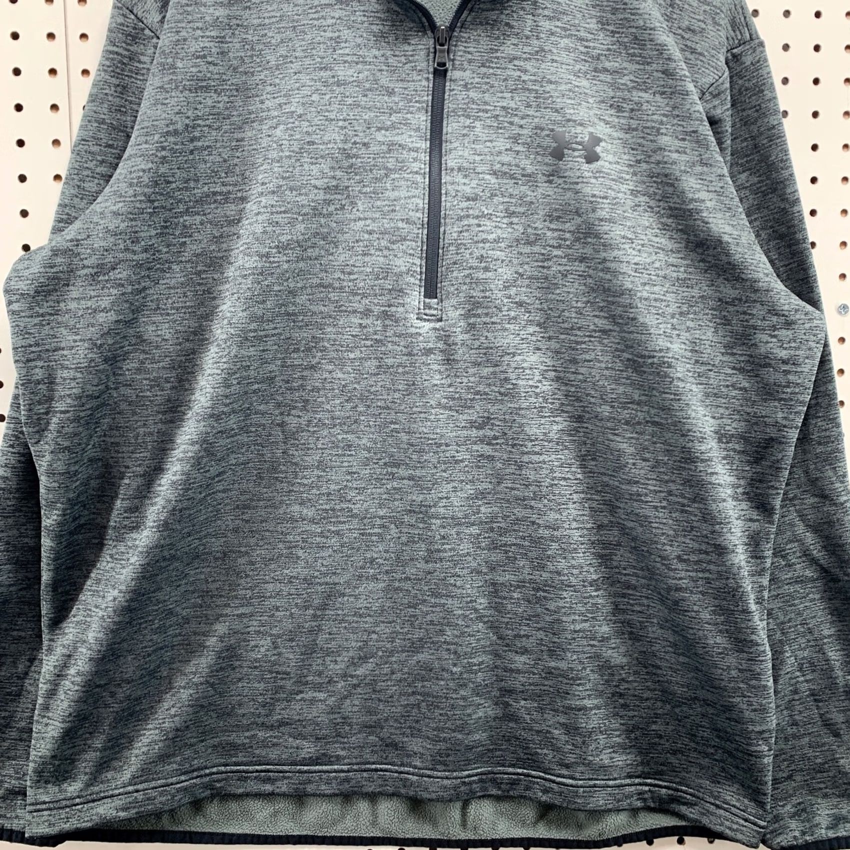 Under Armour Under Armour 1/4 Zip Pullover Sweatshirt Mens XL Loose Pullover 27x29 Gray Mock Neck Activewear Casual Pullover 1/4 Zip Mens XL Gray Size US XL / EU 56 / 4 - 6 Thumbnail