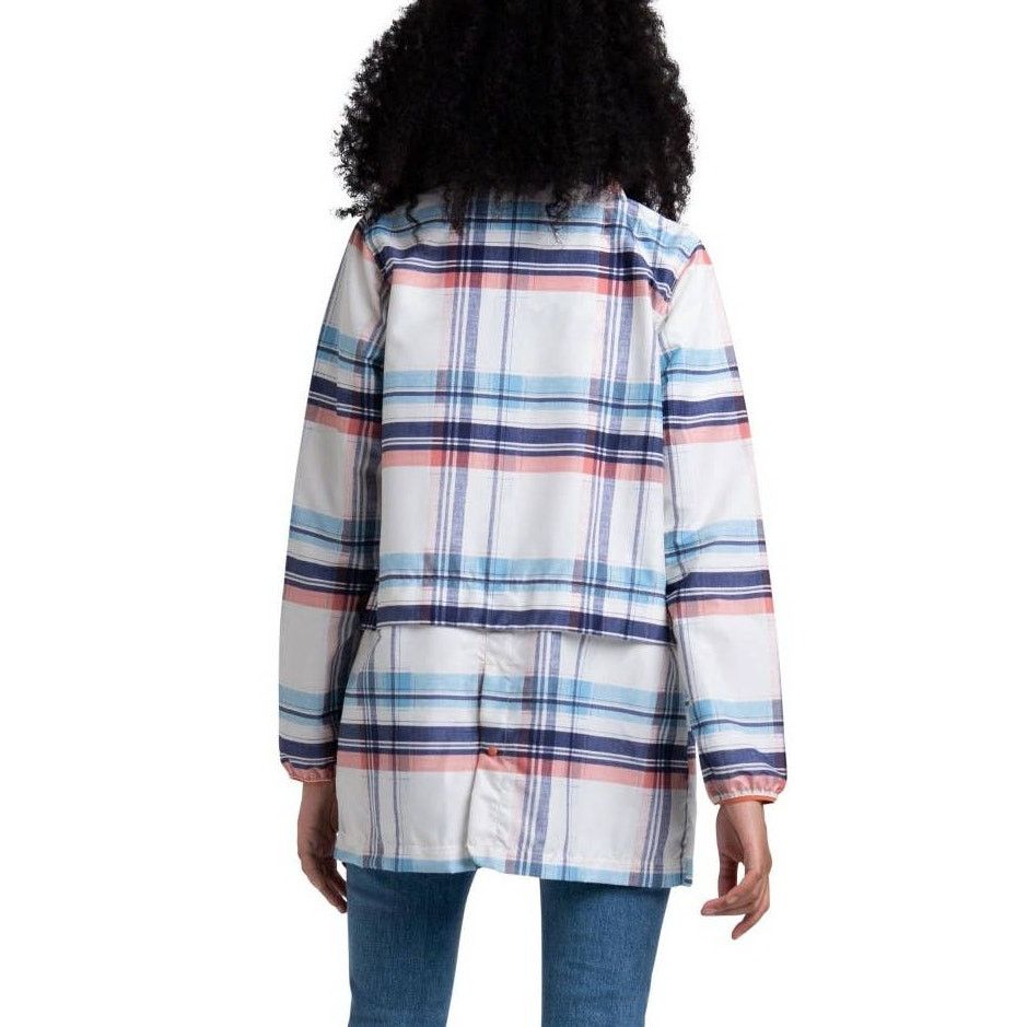 Herschel Supply Co. New Herschel Voyager Long Plaid Water Resistant Coach Jacket Size S / US 4 / IT 40 - 3 Thumbnail