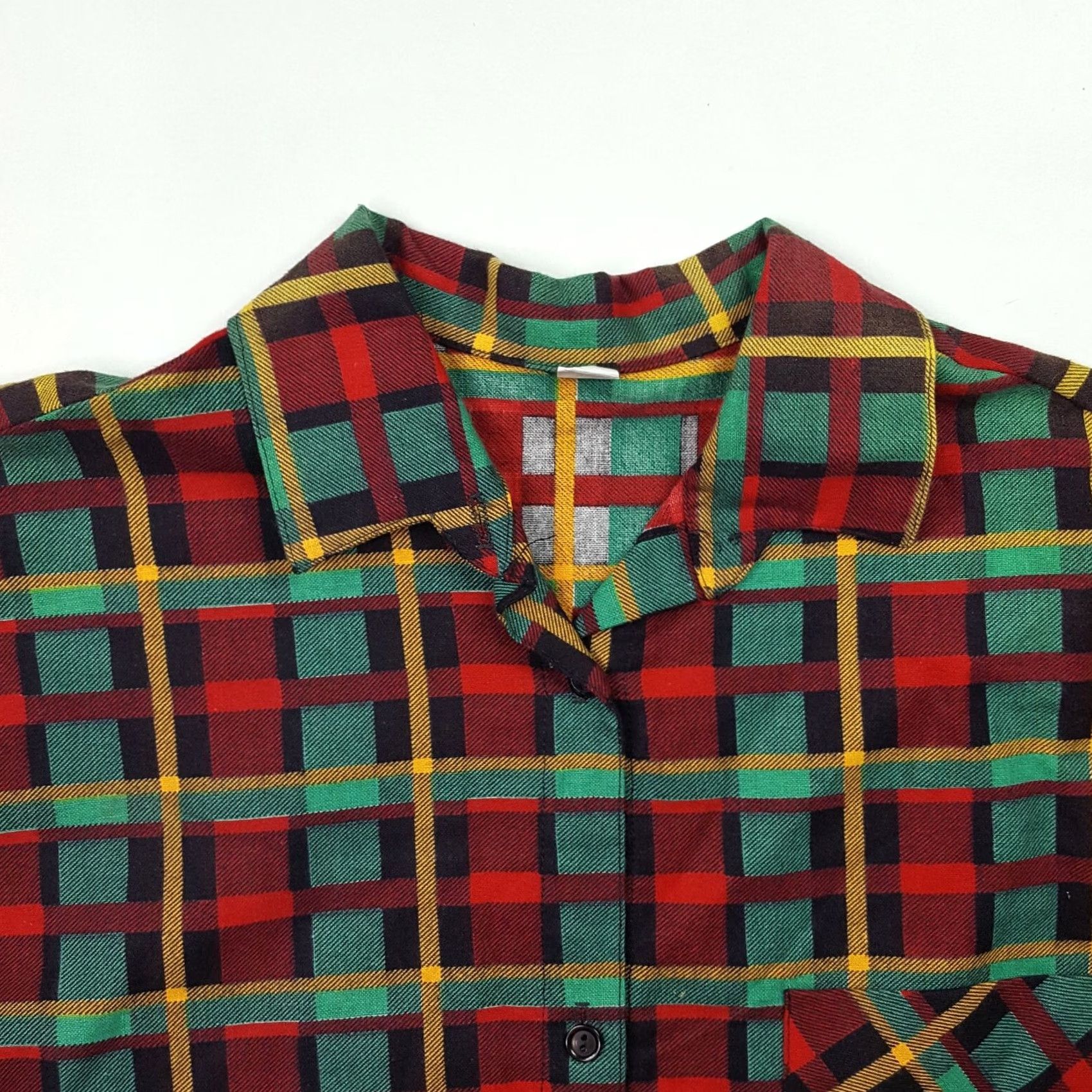 Vintage VINTAGE Plaid Flannel Women's Size Small Button Up 90s Long Sleeve Shirt Top Size S / US 4 / IT 40 - 5 Thumbnail