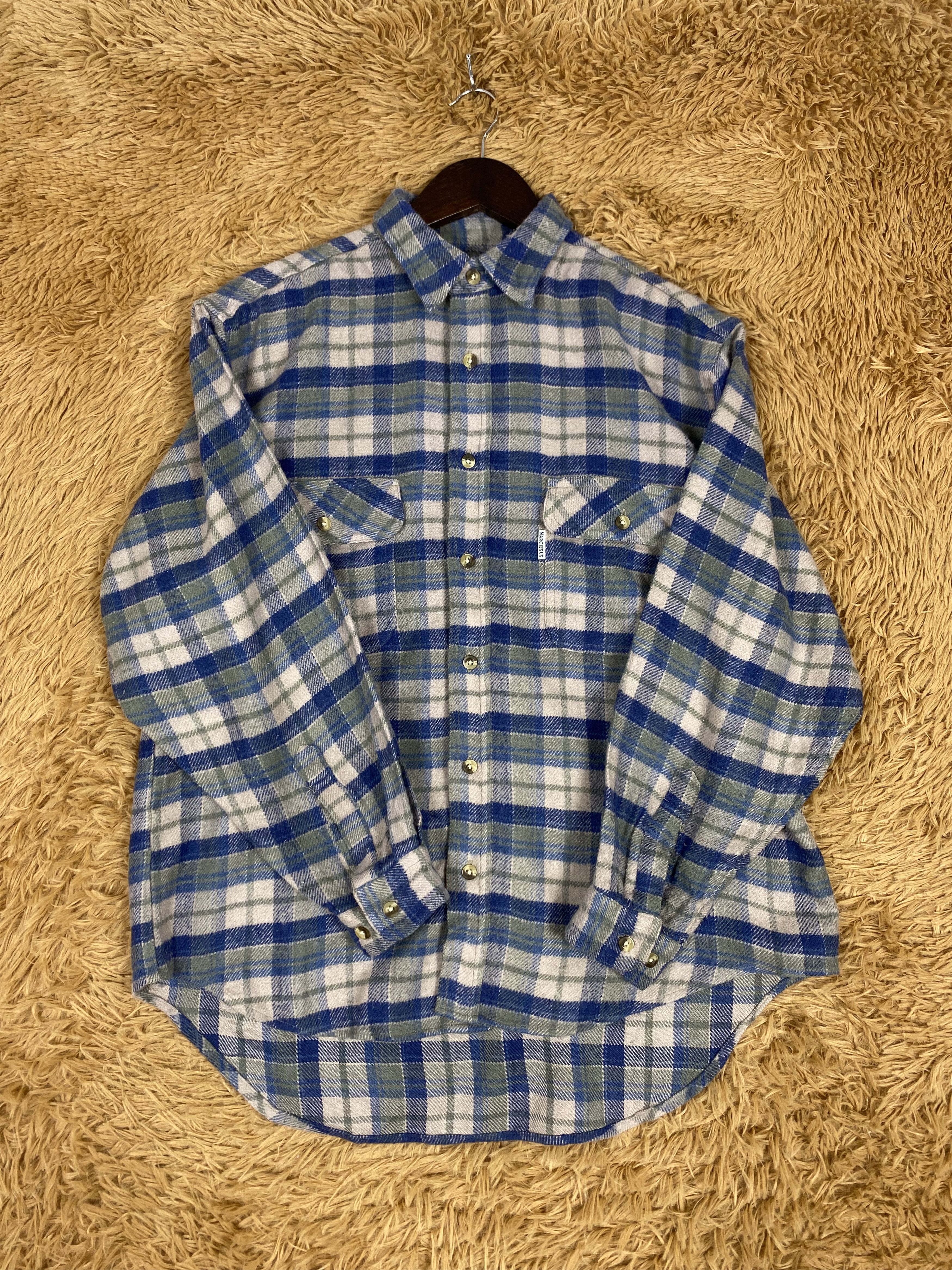 Japanese Brand × Lumberjack × Vintage Vintage Narcissus Long Sleeve Shirts PS0190 Size US S / EU 44-46 / 1 - 4 Thumbnail