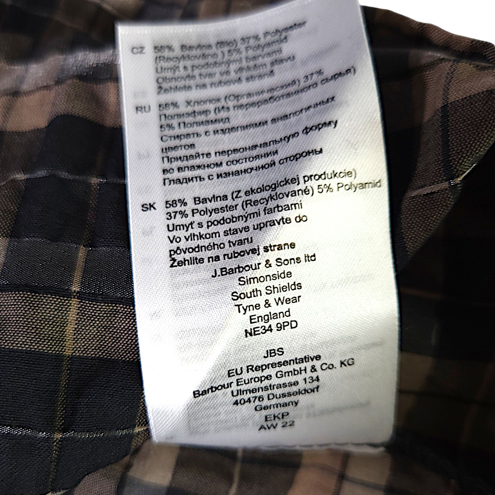 Barbour NWT Barbour Lorelie Plaid Popover Top Sz. 12 Praline Check Size XL / US 12-14 / IT 48-50 - 5 Thumbnail
