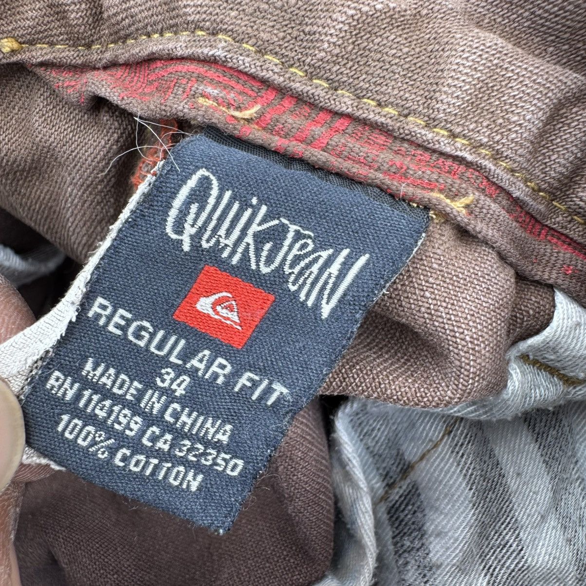 Quiksilver Vintage 90s Quiksilver Distressed Denim Jeans Brown Size US 34 / EU 50 - 20 Thumbnail