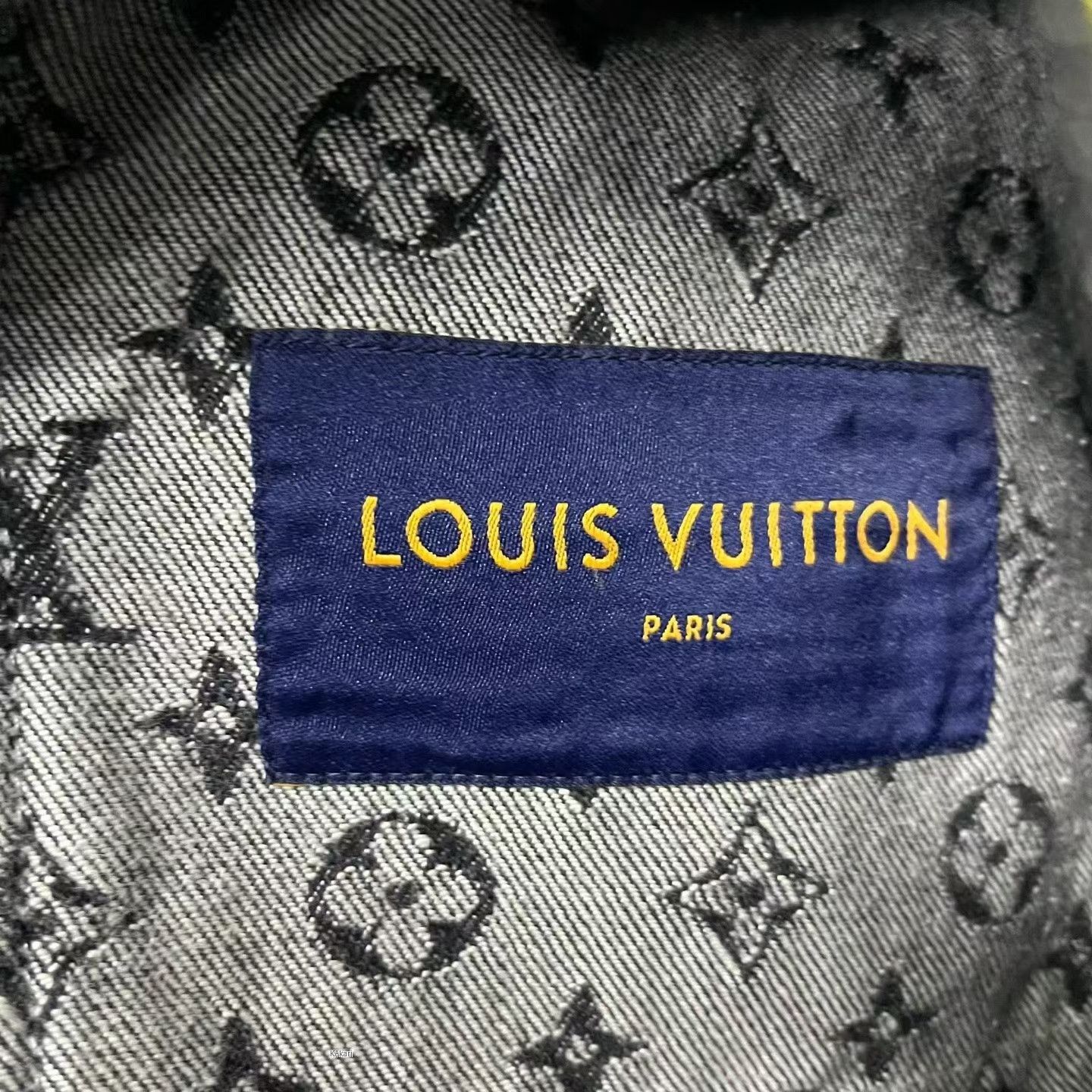 Louis Vuitton Louis Vuitton Black Checker Denim Jacket Size US S / EU 44-46 / 1 - 2 Thumbnail