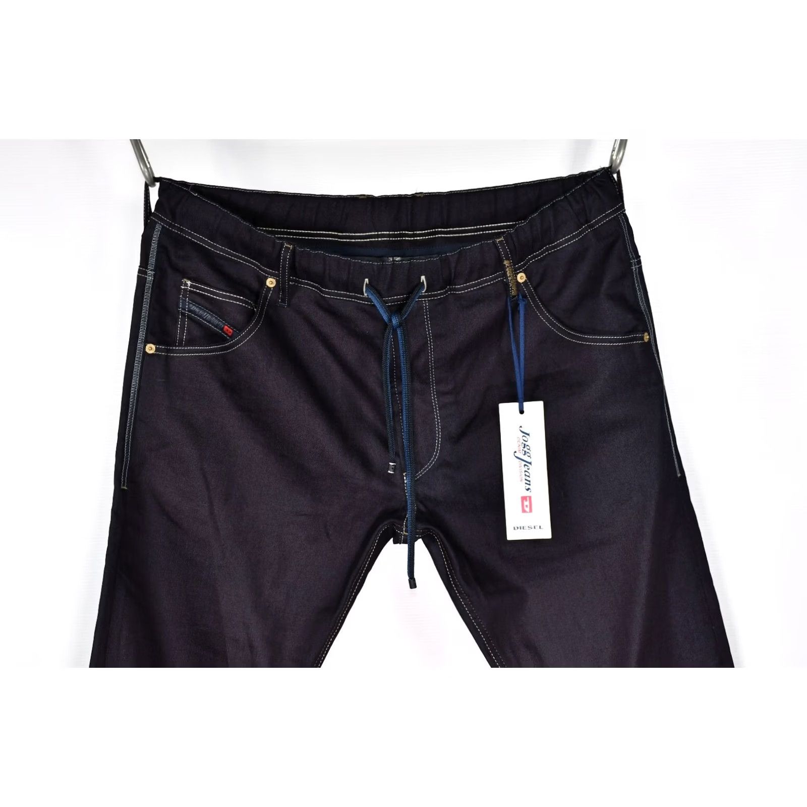 Diesel Diesel Krooley-NE Stretch Jogg Jeans Sweat Jeans Mens Pants W32 Gray 90% Cotton 8% Polyester 2% Elastane Vintage No Size US 32 / EU 48 - 3 Thumbnail