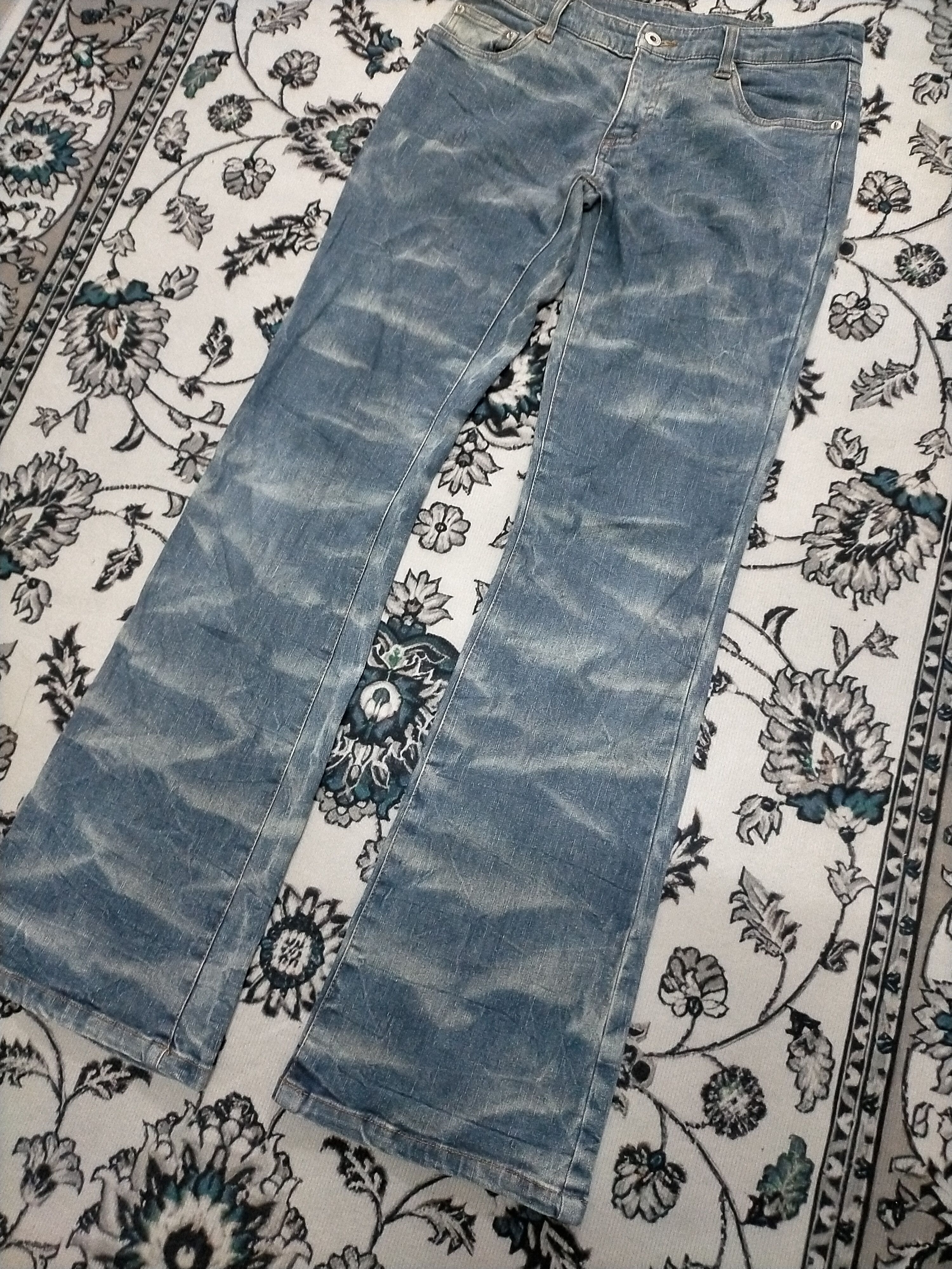 Hysteric Glamour 🔥 Flare 🔥 Japanese Brand Washed Crazy Jeans Size US 29 - 6 Thumbnail