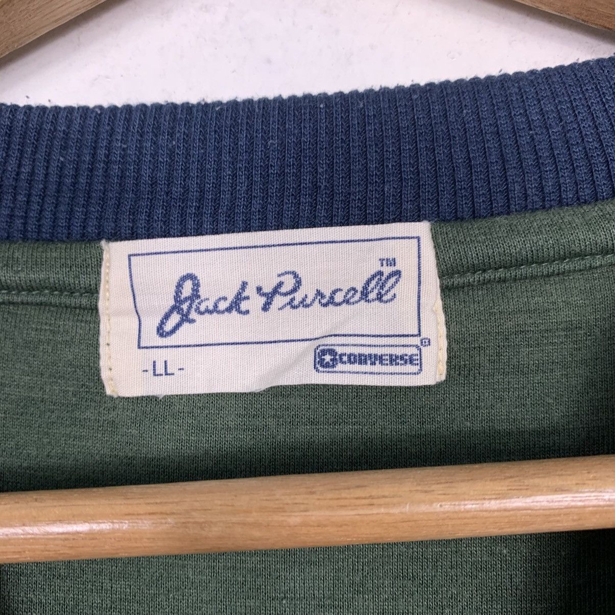 Converse Vintage Converse Jack Purcell Plain Sweatshirt Size US L / EU 52-54 / 3 - 12 Thumbnail