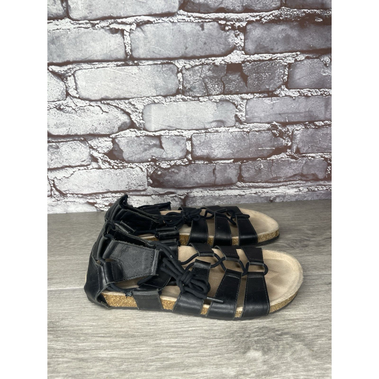Loeffler Randall Loeffler Randall Black Leather Pascal Gladiator Strappy Sand Size US 7.5 / IT 37.5 - 3 Thumbnail