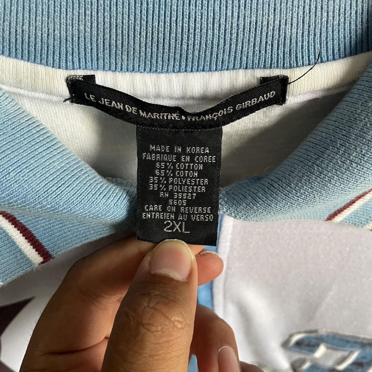 Marithe + Francois Girbaud Vintage MFG Halfzipper Polo Shirt Size US XXL / EU 58 / 5 - 4 Thumbnail