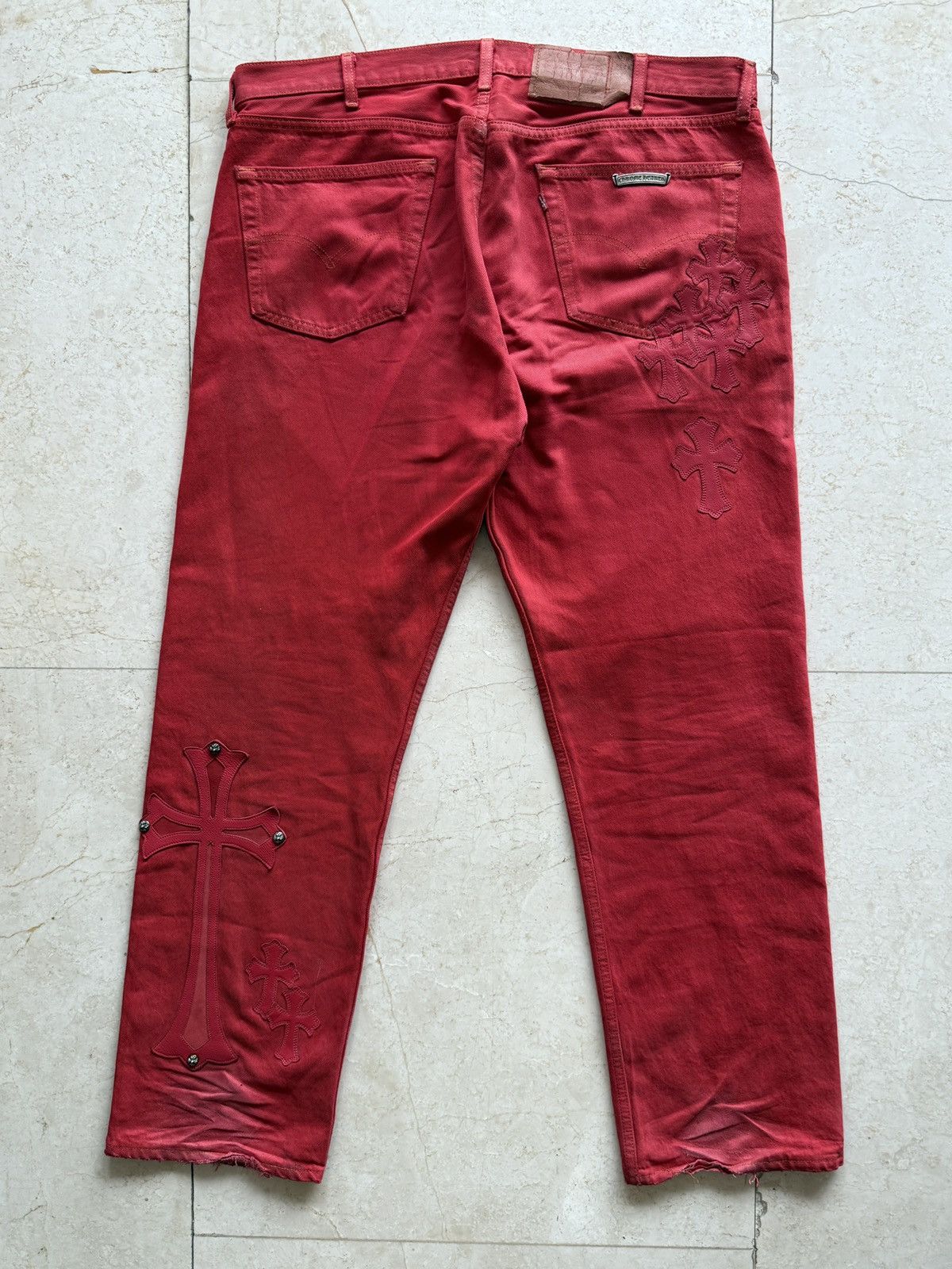 Chrome Hearts Chrome hearts Levi 501 jeans Size US 38 / EU 54 - 2 Thumbnail