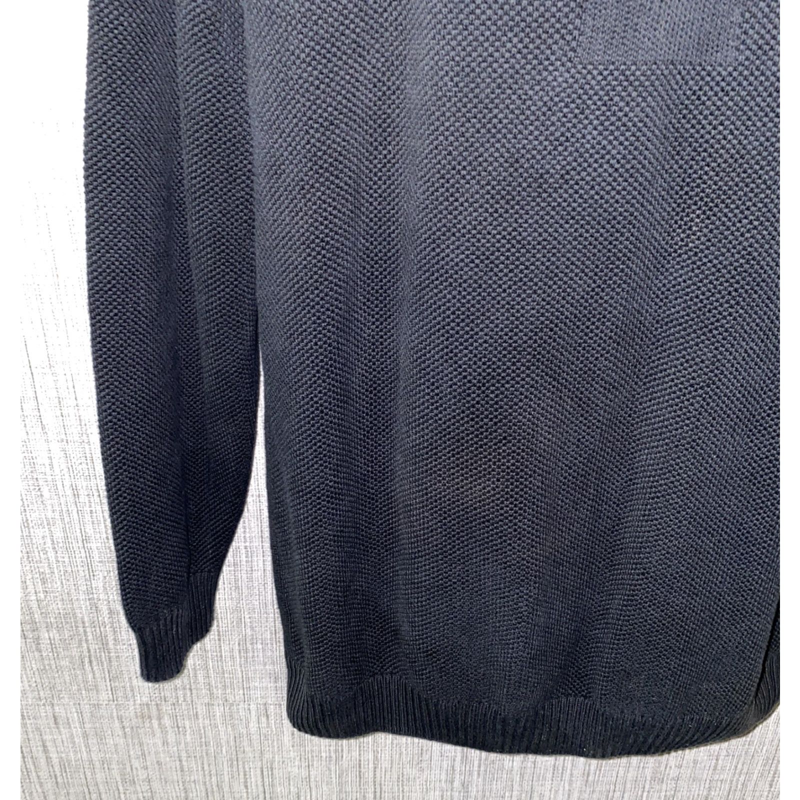 Lacoste LACOSTE Sweater Shirt 1/2 Zip Pullover Men XL Black Cotton 7/XL Vintage No Mens Size US XL / EU 56 / 4 - 4 Thumbnail