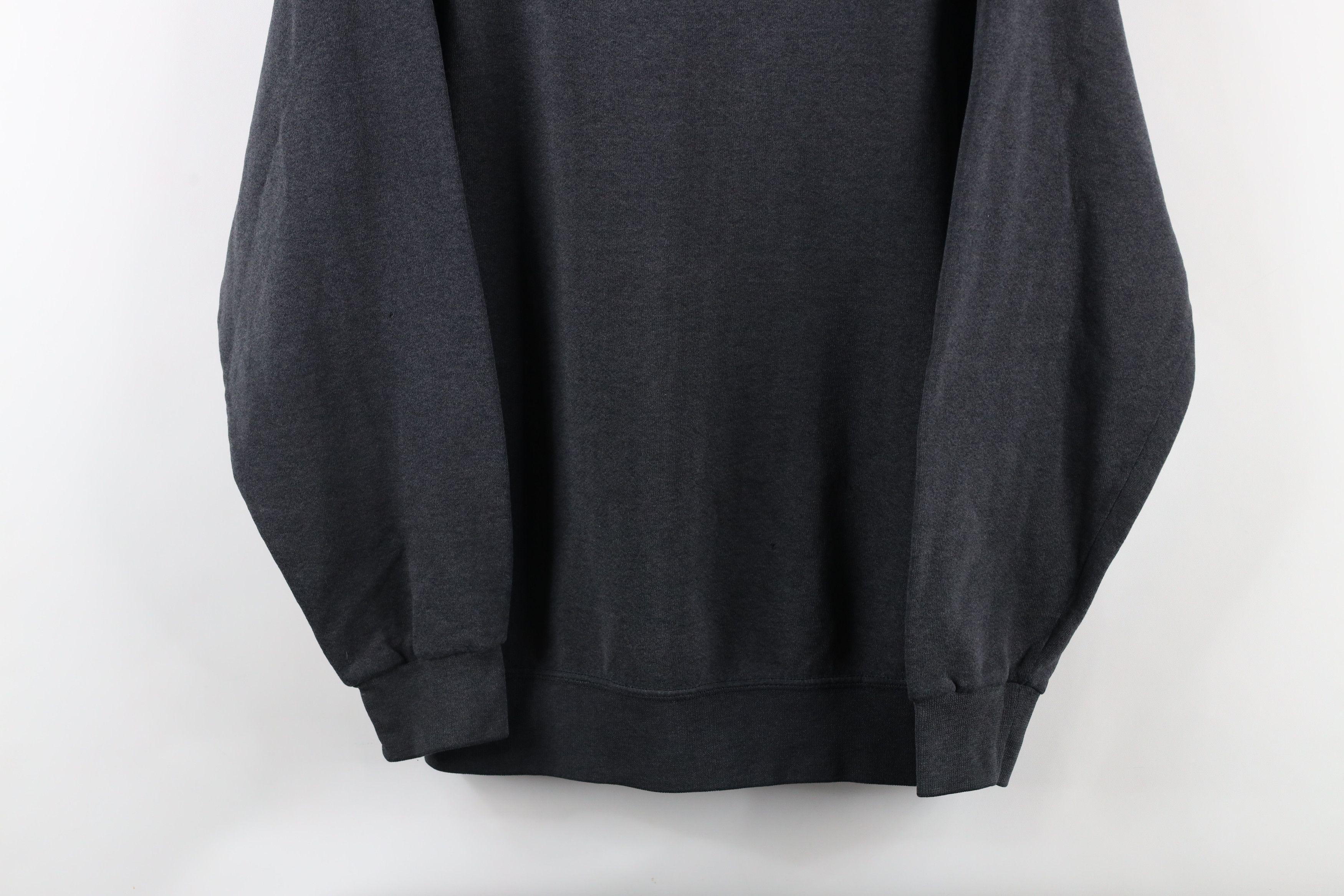 Vintage Vintage 90s Streetwear Blank Crewneck Sweatshirt Black USA Size US L / EU 52-54 / 3 - 3 Thumbnail