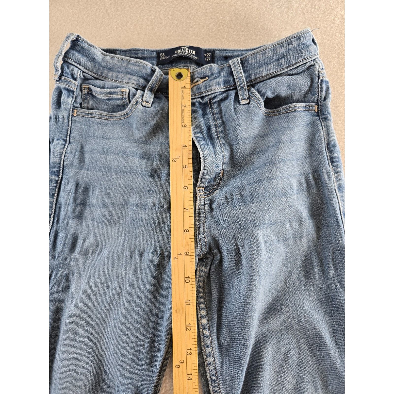 Hollister Hollister Jeans Womens Sz 27 Stretch High Rise Super Skinny Size 27" / US 4 / IT 40 - 3 Thumbnail