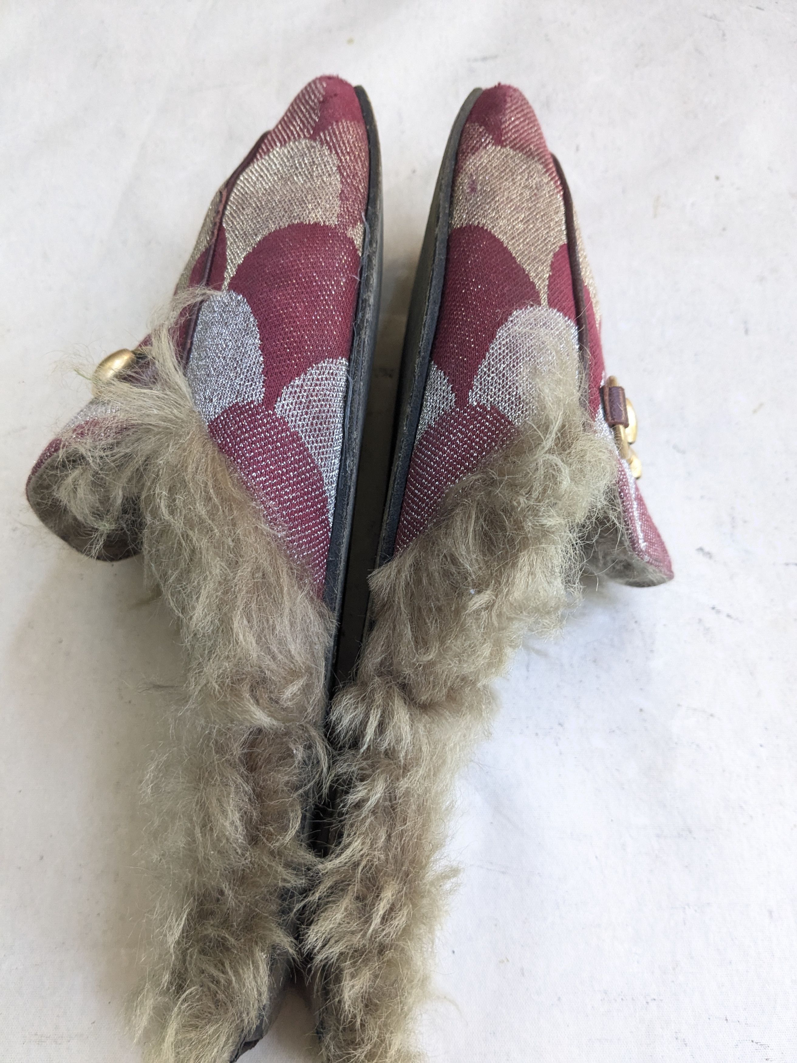 Gucci Gucci Princetown Horsebit Loafers Burgundy Argyle 9 Size US 9 / EU 42 - 5 Thumbnail