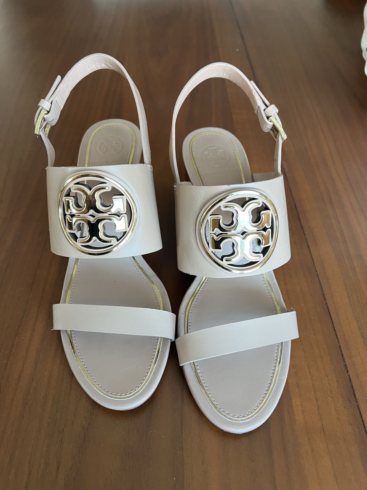 Tory Burch Tory Burch leather wedge platform shoe Size US 8 / IT 38 - 1 Thumbnail