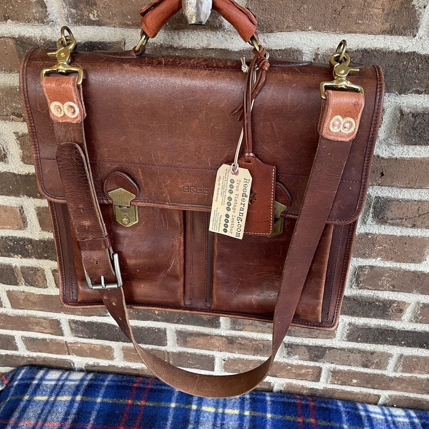 Handmade RARE 1980s BREE GERMANY LEATHER BRIEFCASE BAG R$1598 Size ONE SIZE - 7 Thumbnail
