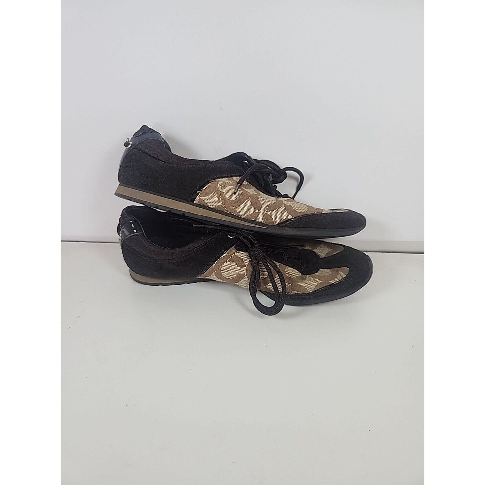 Coach Coach Women's Kelbie Shoes Size 7M Brown Signature Sneakers Size US 7 / IT 37 - 4 Thumbnail