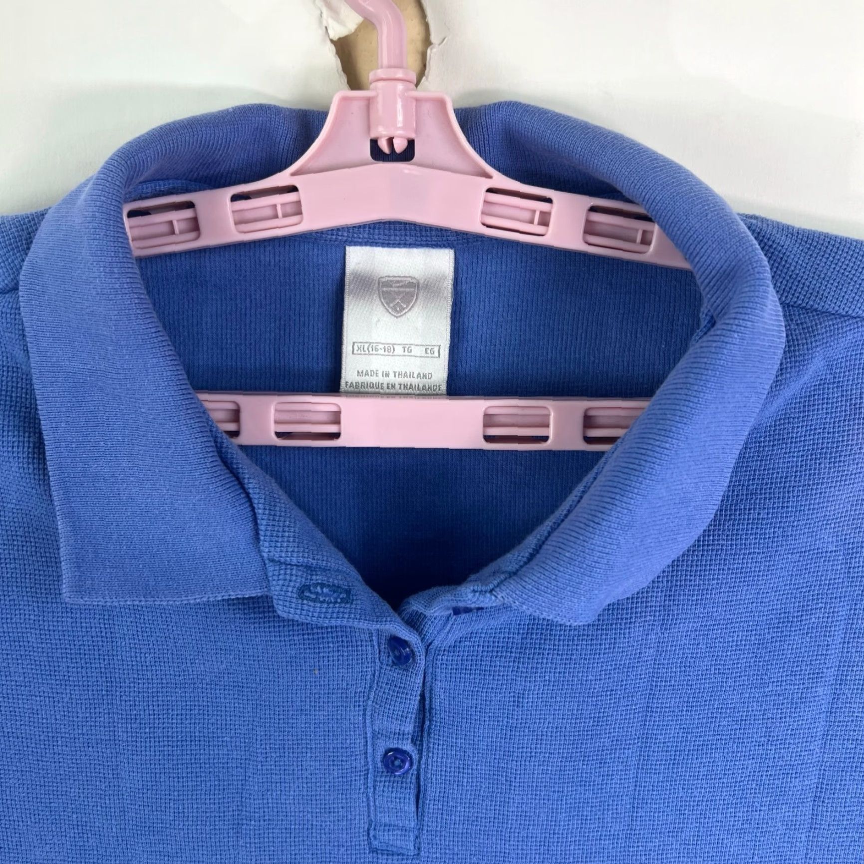 Nike Nike Polo Shirt Womens XL Blue Short Sleeve Size XL / US 12-14 / IT 48-50 - 3 Thumbnail