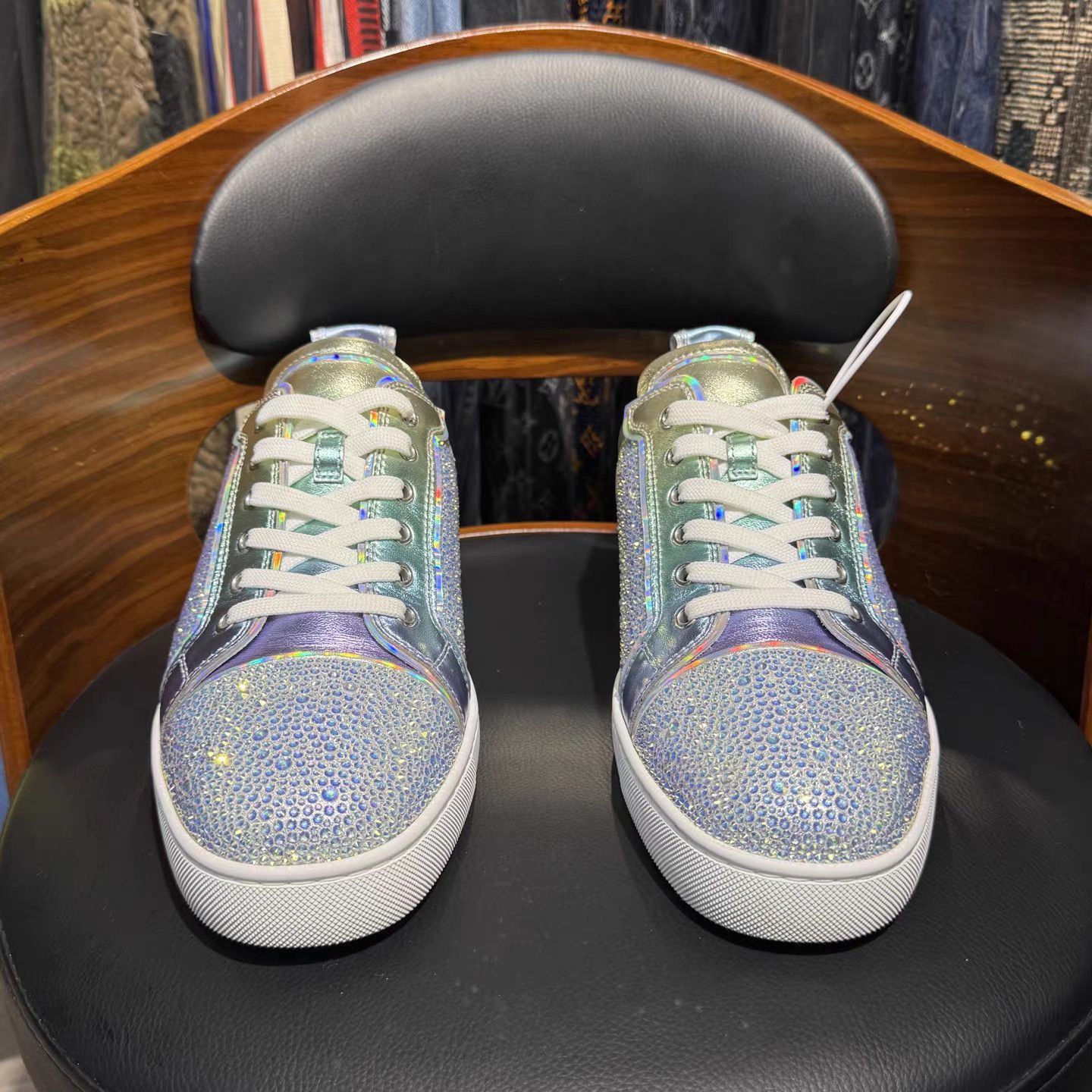 Christian Louboutin Christian Louboutin Full Crystal Multicolor Sneakers K15 Size US 12 / EU 45 - 2 Thumbnail