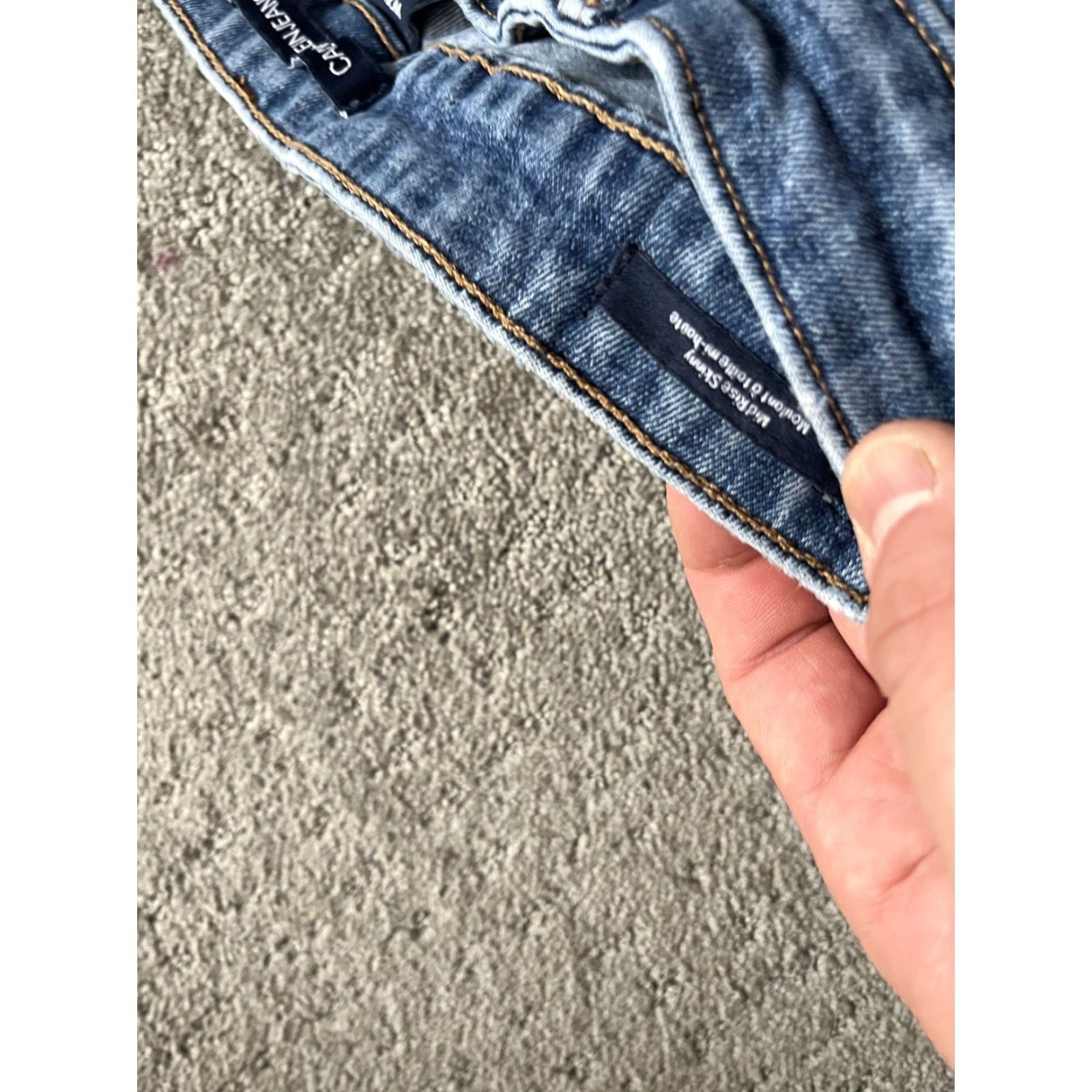 Calvin Klein Calvin Klein Jeans Womens 29x30 Mid Rise Skinny Blue Denim Stretch Pocket Zipper 5-Pocket Design Size 29" - 6 Thumbnail