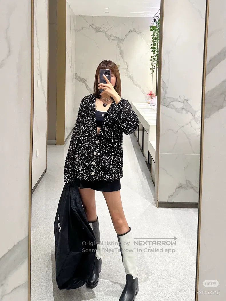Chanel Chanel 24c sequined cardigan coat Size XS / US 0-2 / IT 36-38 - 3 Thumbnail