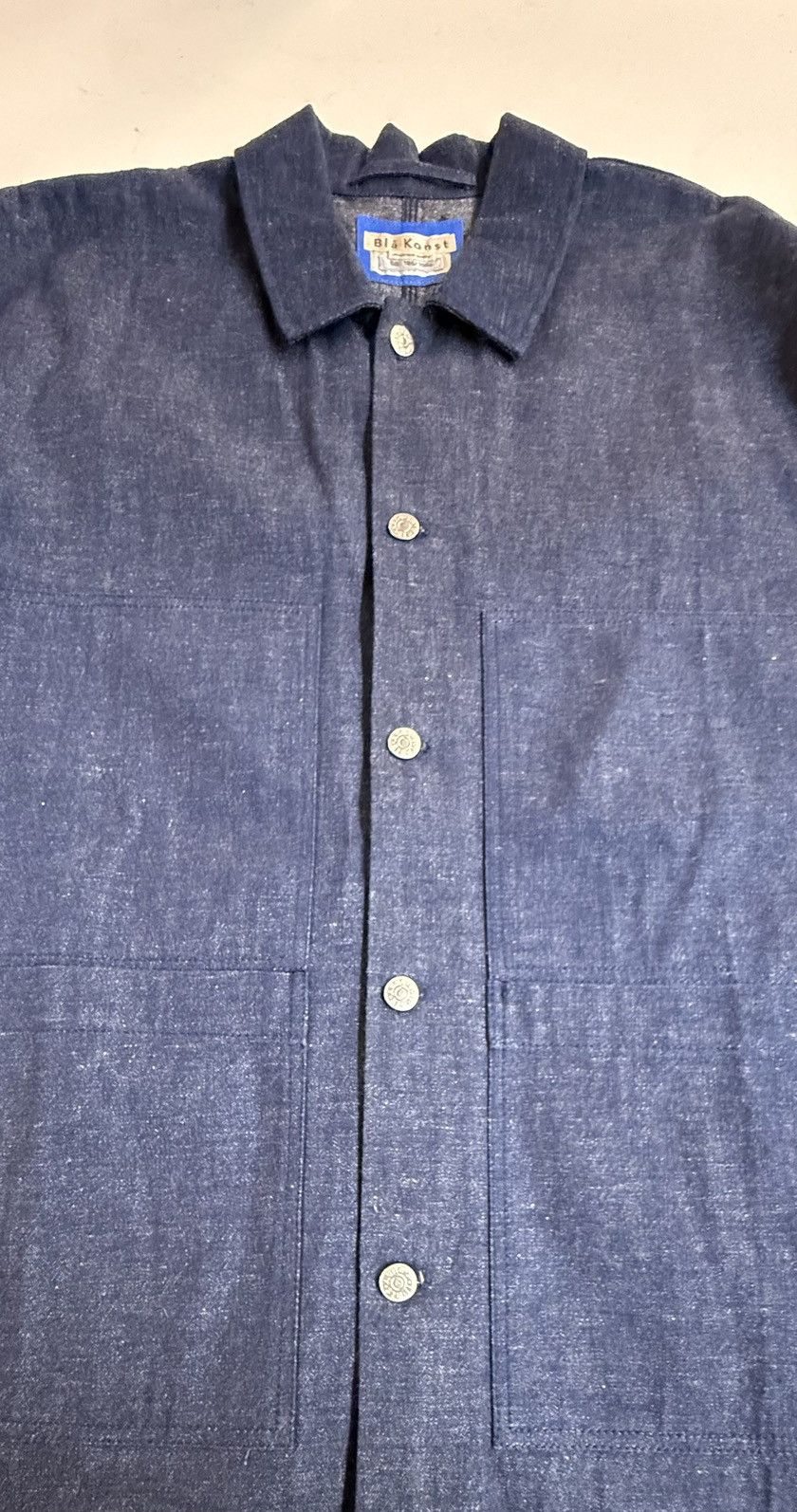 Acne Studios Acne Studios Blå Konst Dark Indigo Denim Chore Coat Sz 50 Size US XL / EU 56 / 4 - 6 Thumbnail