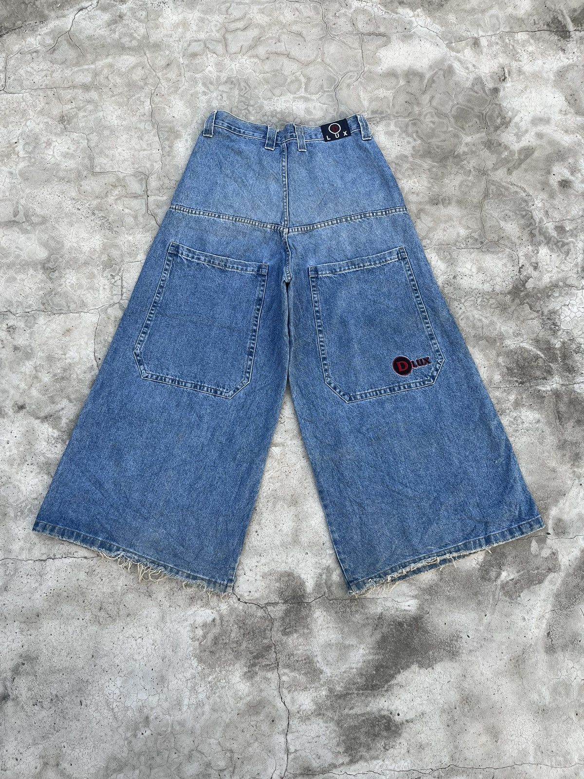 image of Archival Clothing x Jnco Y2K Archival Wide Leg Pant in Blue, Men's (Size 35)