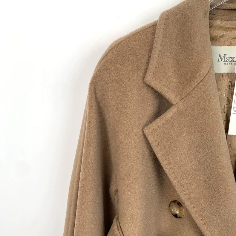 Max Mara Max Mara 101801 Brown sheep wool double-breasted coat with Size XS / US 0-2 / IT 36-38 - 3 Thumbnail