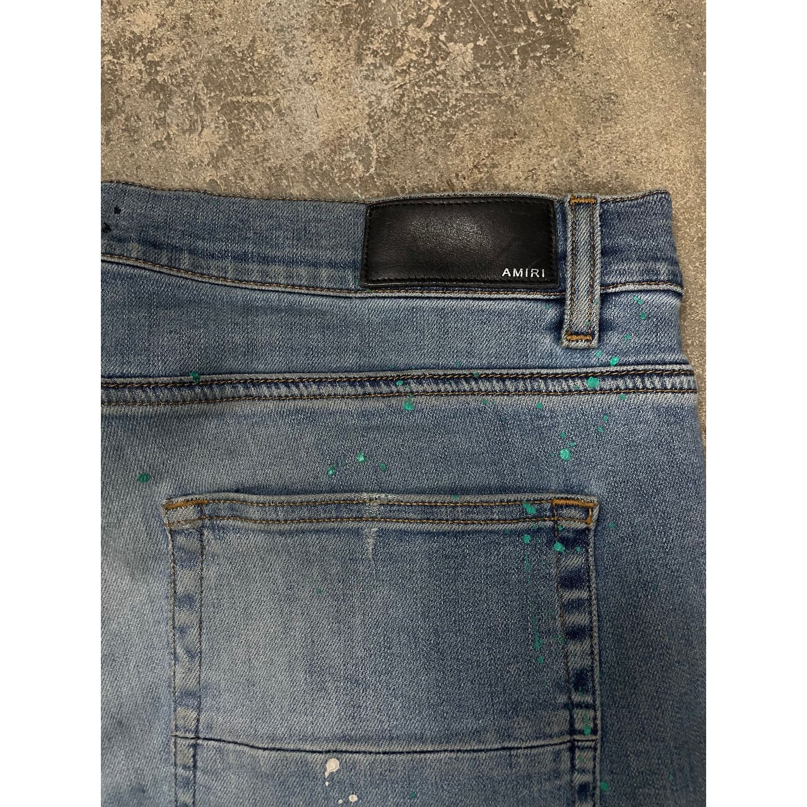 Amiri Amiri Jeans Light Wash Splatter Thrasher Used 38 Size US 38 / EU 54 - 4 Thumbnail