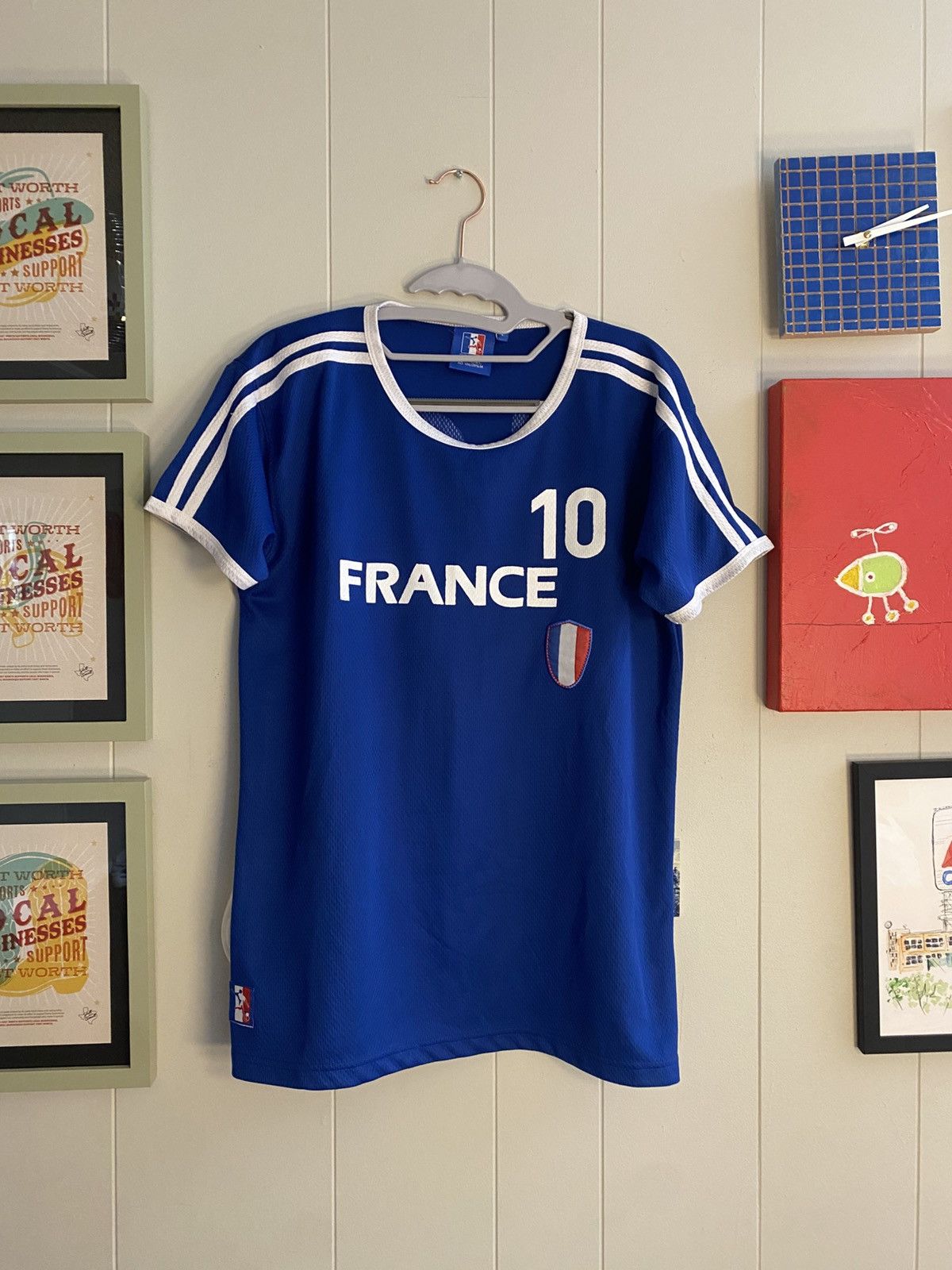 Designer France Retro fan jersey Size US M / EU 48-50 / 2 - 1 Thumbnail