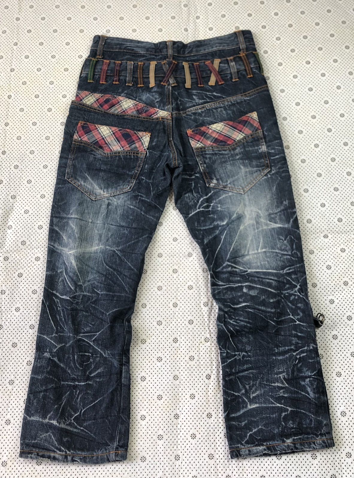 Hysteric Glamour × Japanese Brand Nylaus flared bondage jeans Size US 31 - 2 Thumbnail