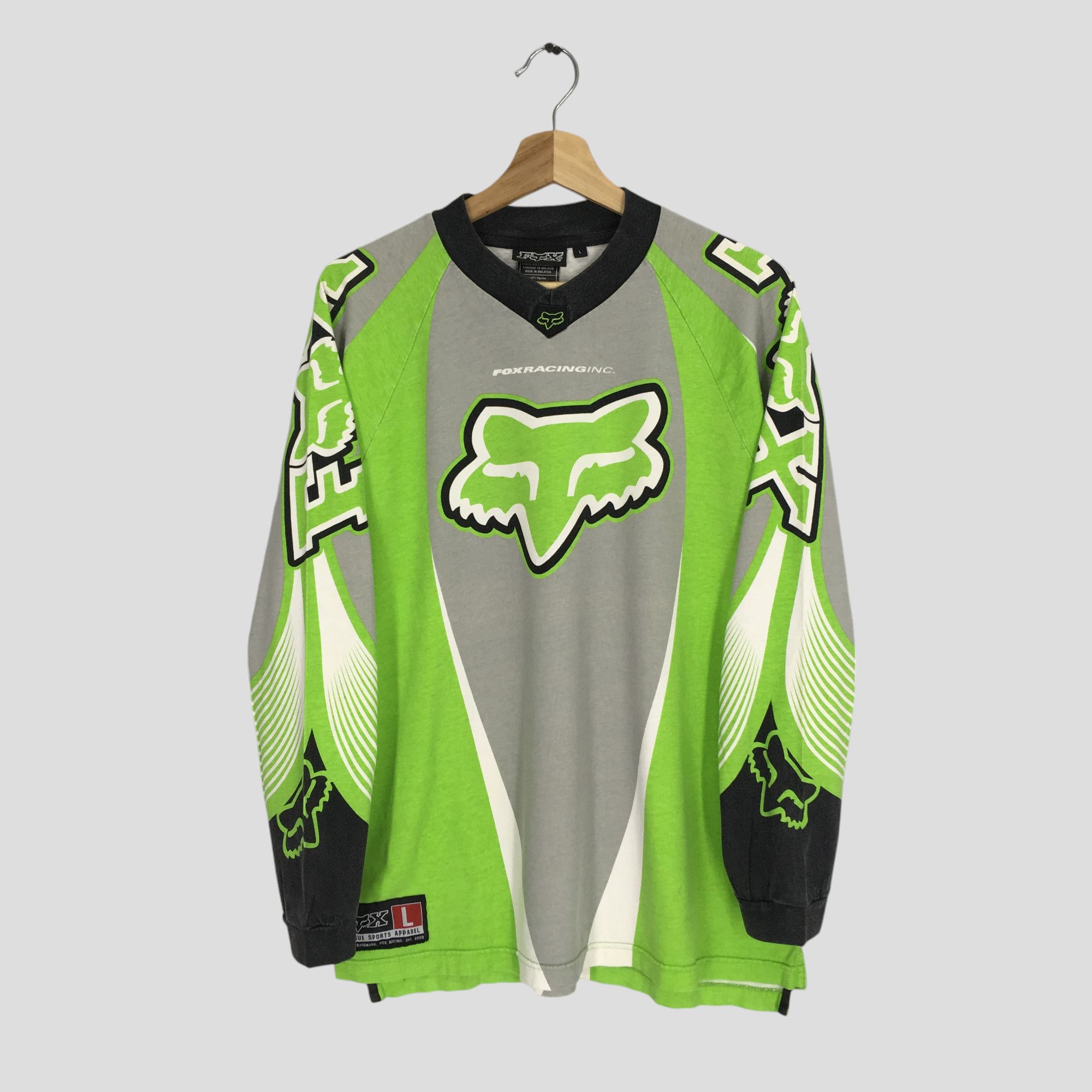 Vintage 90s Fox Racing Team Motocross Dirt Bike T Shirt