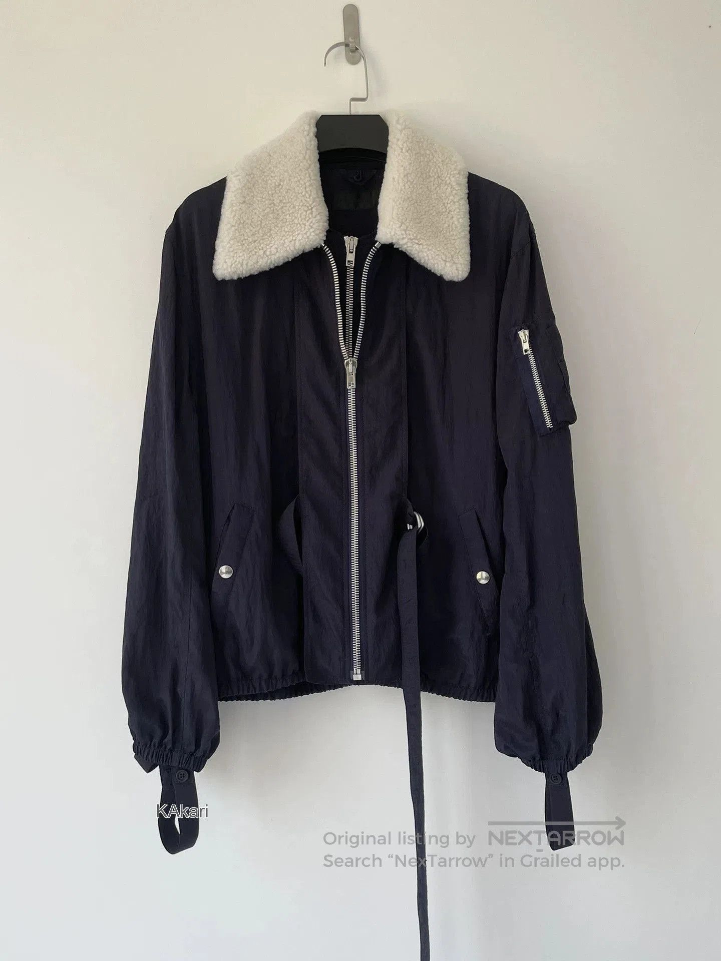 Helmut Lang Black Faux Fur Collar Zip. Size US S / EU 44-46 / 1 - 2 Thumbnail