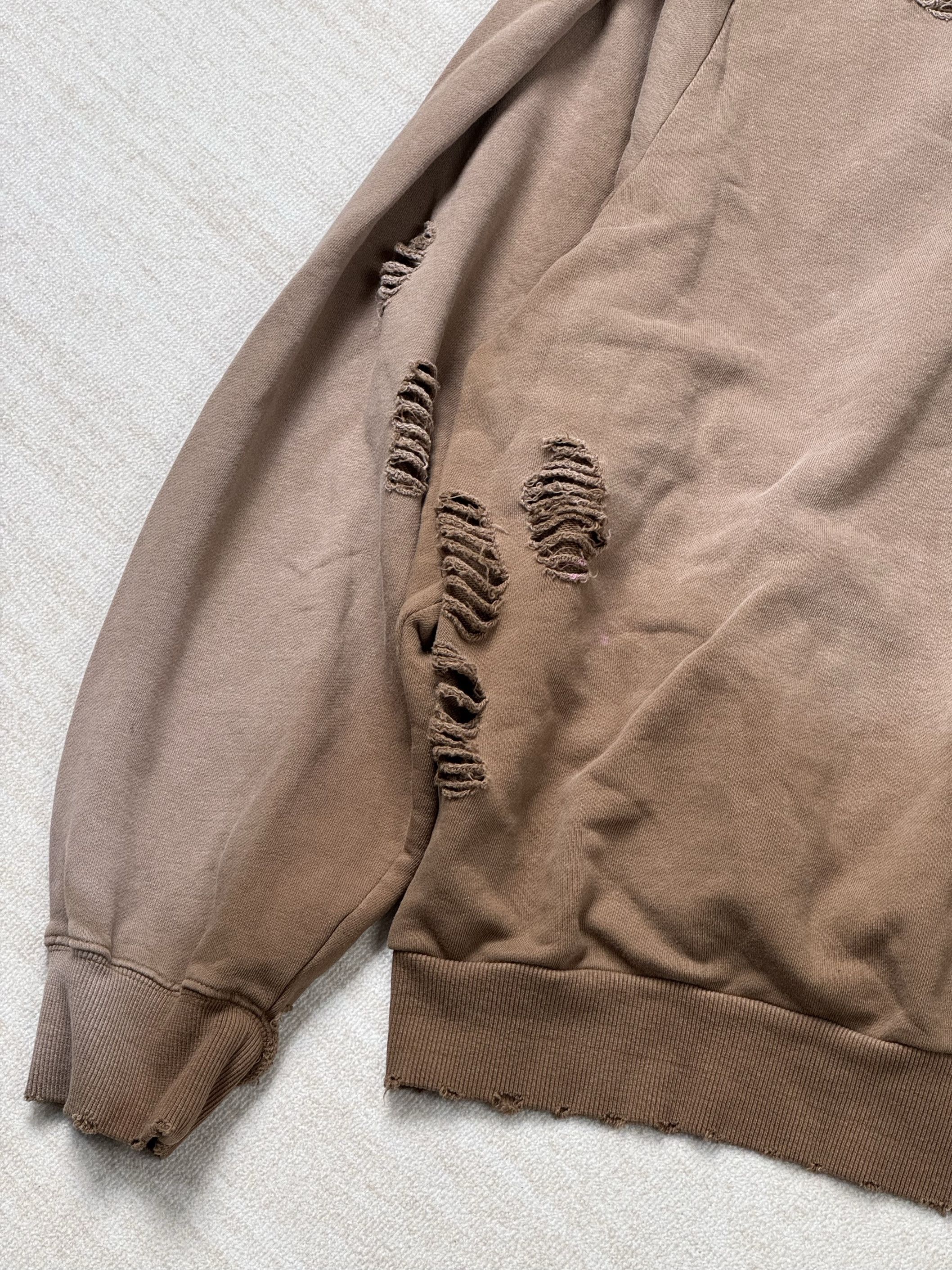 Japanese Brand Heavy Distressed Sun-fade Zip-up hoodie Size US M / EU 48-50 / 2 - 7 Thumbnail