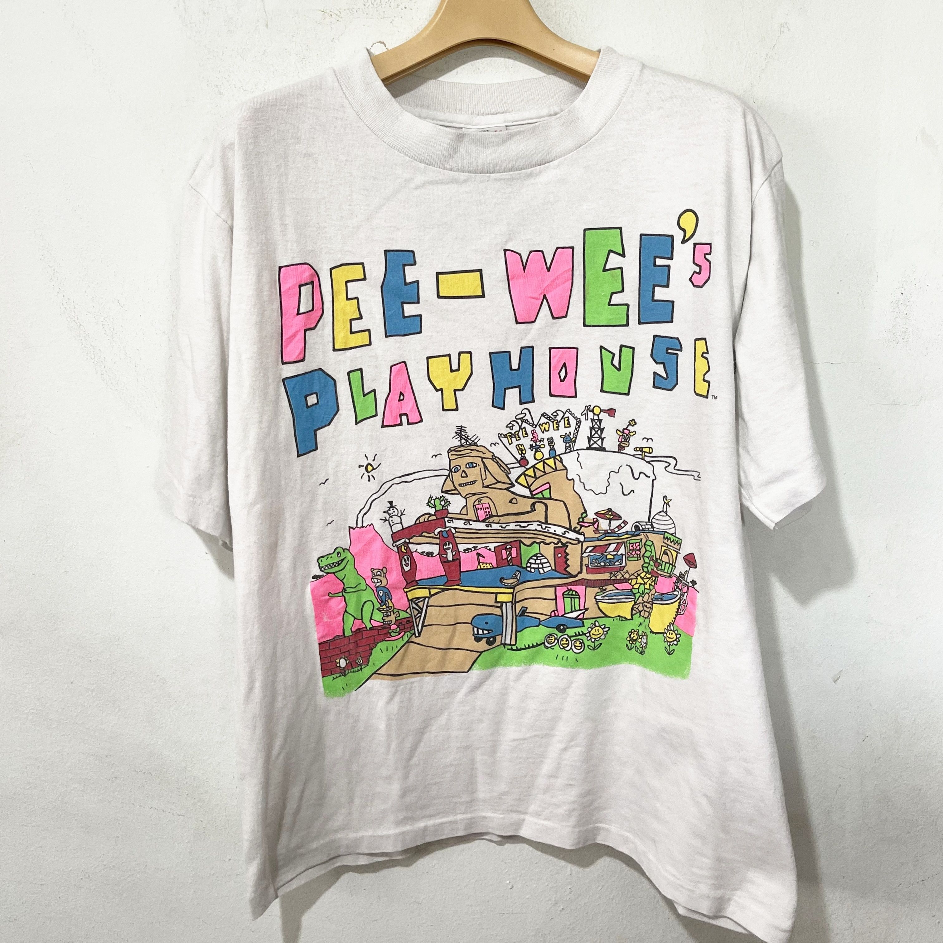 Vintage Vintage 1989 Pee-wee’s Playhouse T-Shirt Size US S / EU 44-46 / 1 - 1 Thumbnail
