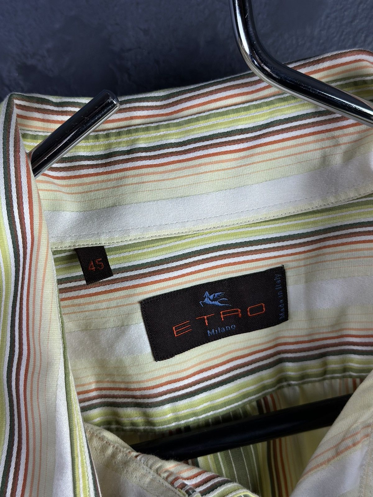 Etro × Vintage X2! Etro Vintage Striped Shirt Size US XL / EU 56 / 4 - 8 Thumbnail