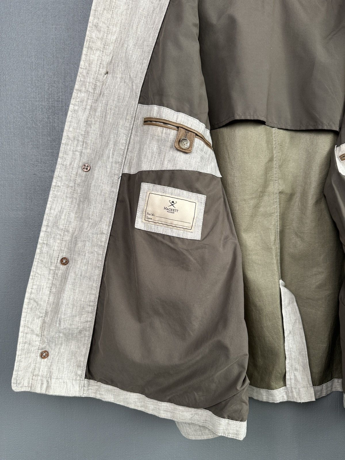 Hackett HACKETT MAYFAIR Storm System Linen Field Jacket Men’s XL Size US XL / EU 56 / 4 - 7 Thumbnail