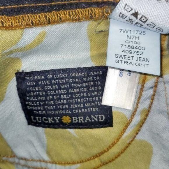 Lucky Brand Lucky Brand Sweet Jean Straight Blue Mid Rise Sz. 26 x 31 Je Size 26" / US 2 / IT 38 - 8 Thumbnail
