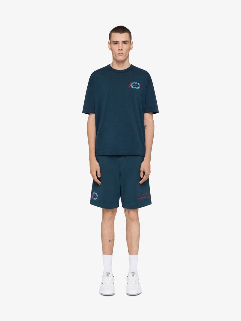 Givenchy o1w1db10326 Fully-Fashion Knitted T-Shirt in Blue Size US XS / EU 42 / 0 - 2 Thumbnail