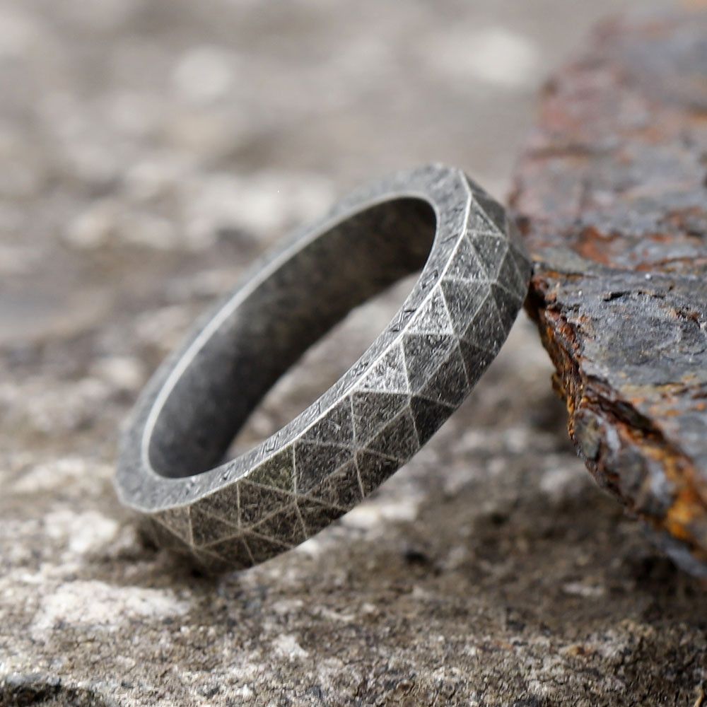 Jewelry × Vintage SIZE 10 Stainless Steel Viking Rune Ring Size ONE SIZE - 1 Thumbnail