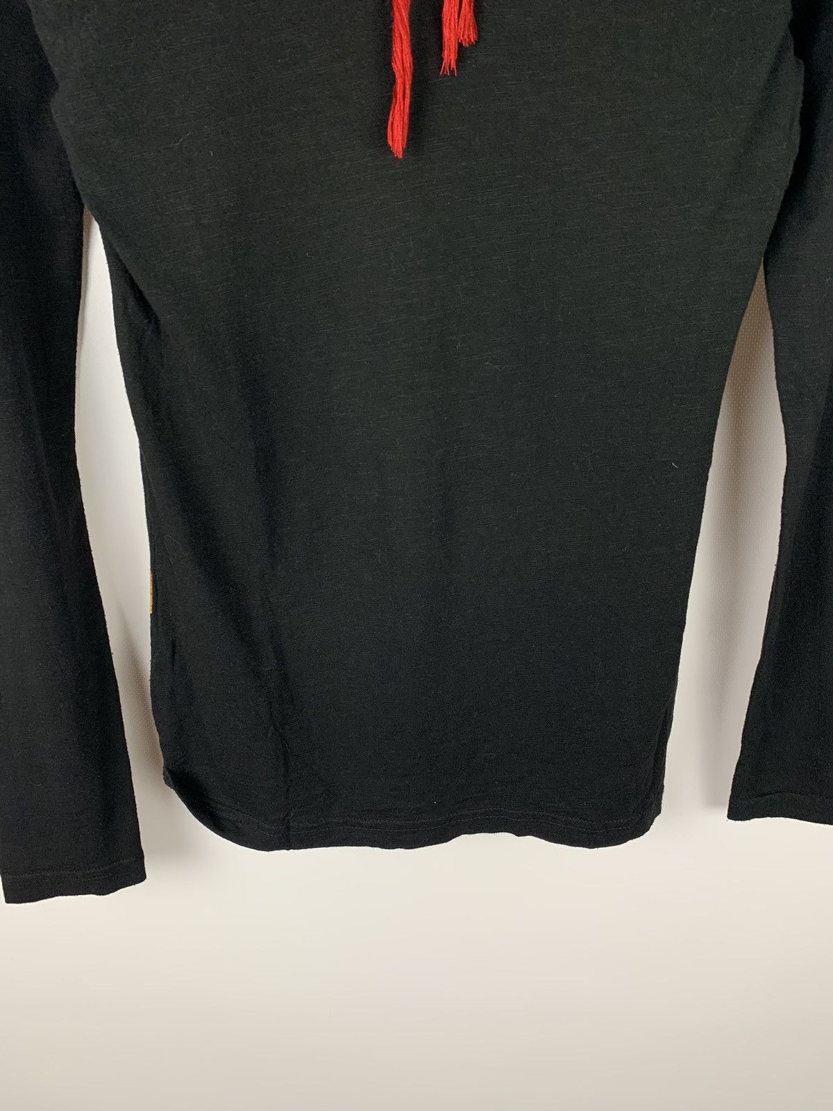 Desigual Vintage Desigual Y2K Floral Long Sleeve T-Shirt Black Top Size XS / US 0-2 / IT 36-38 - 10 Thumbnail