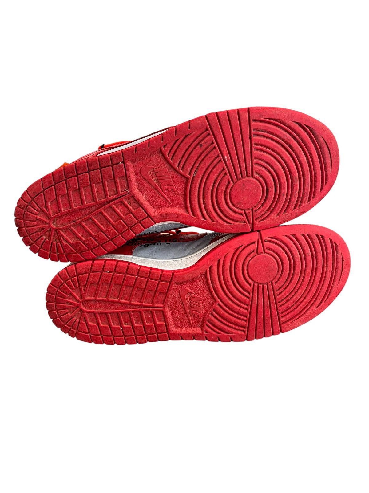 Nike × Off-White Off-White Nike Dunk Low University Red Size US 9 / EU 42 - 7 Thumbnail