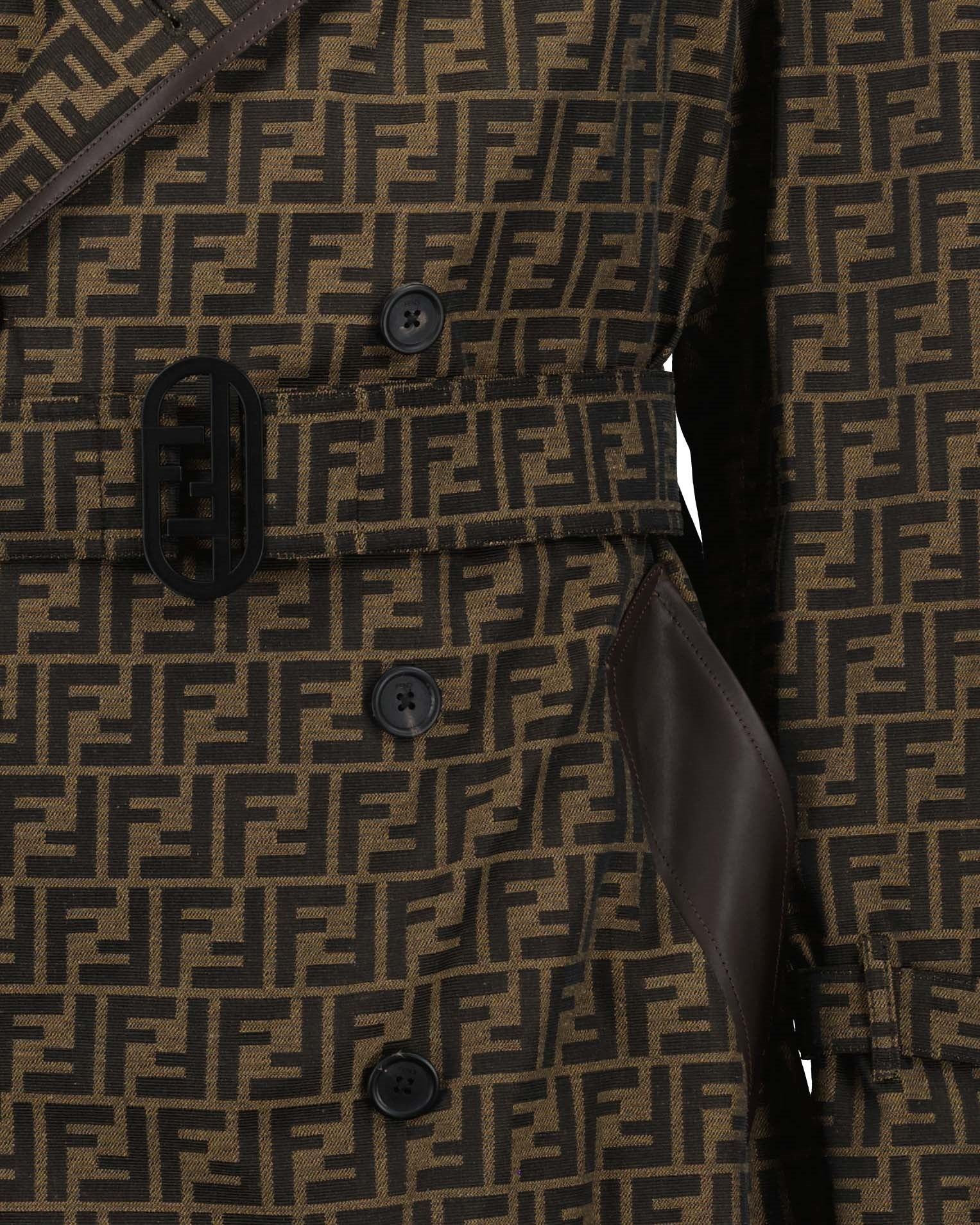 Fendi o1s1wg110925 Trench Coat in Brown Size US XL / EU 56 / 4 - 3 Thumbnail