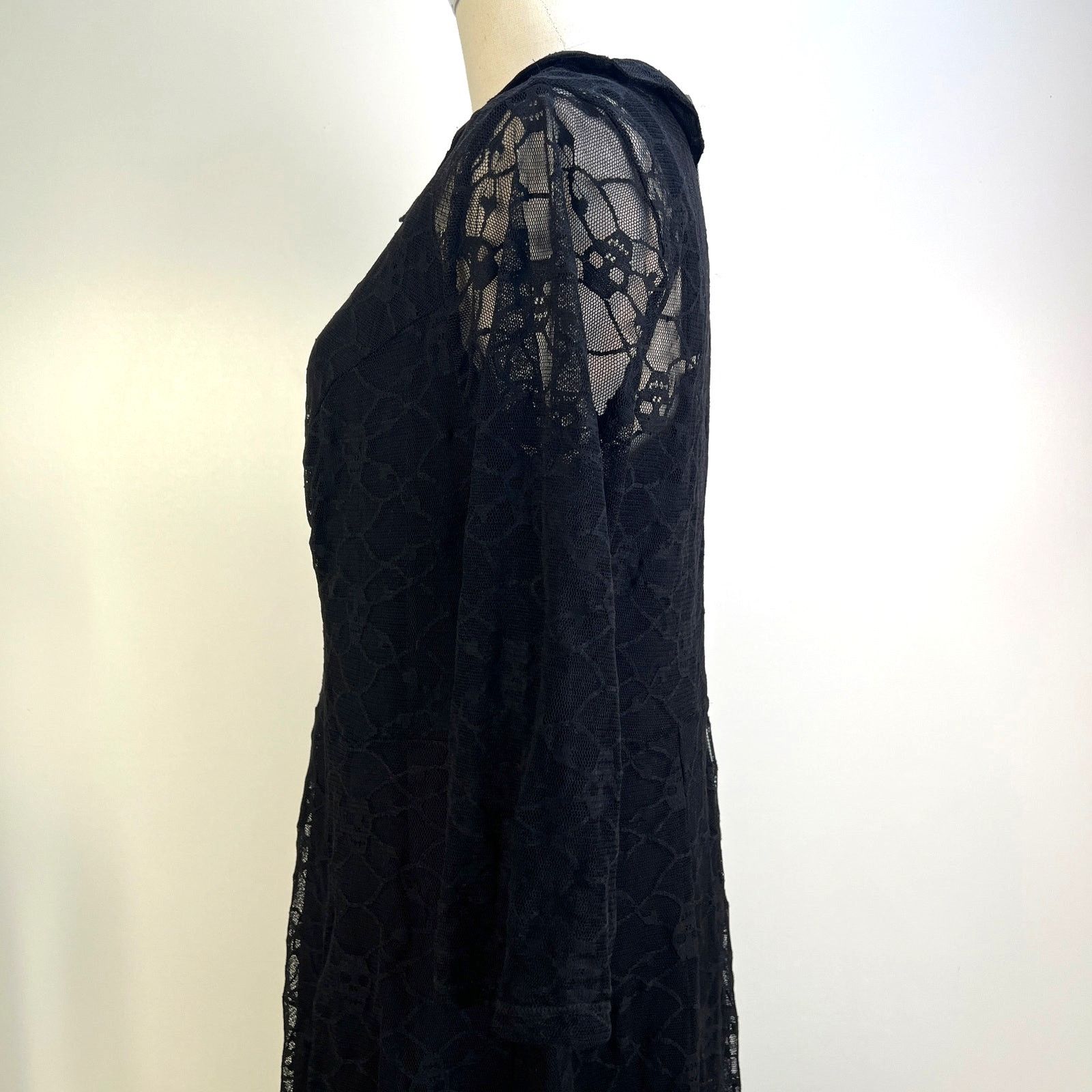 Tripp NYC Tripp NYC Skull Lace Dress Black Knee Length Mini Size XXL / US 16-18 / IT 52-54 - 7 Thumbnail